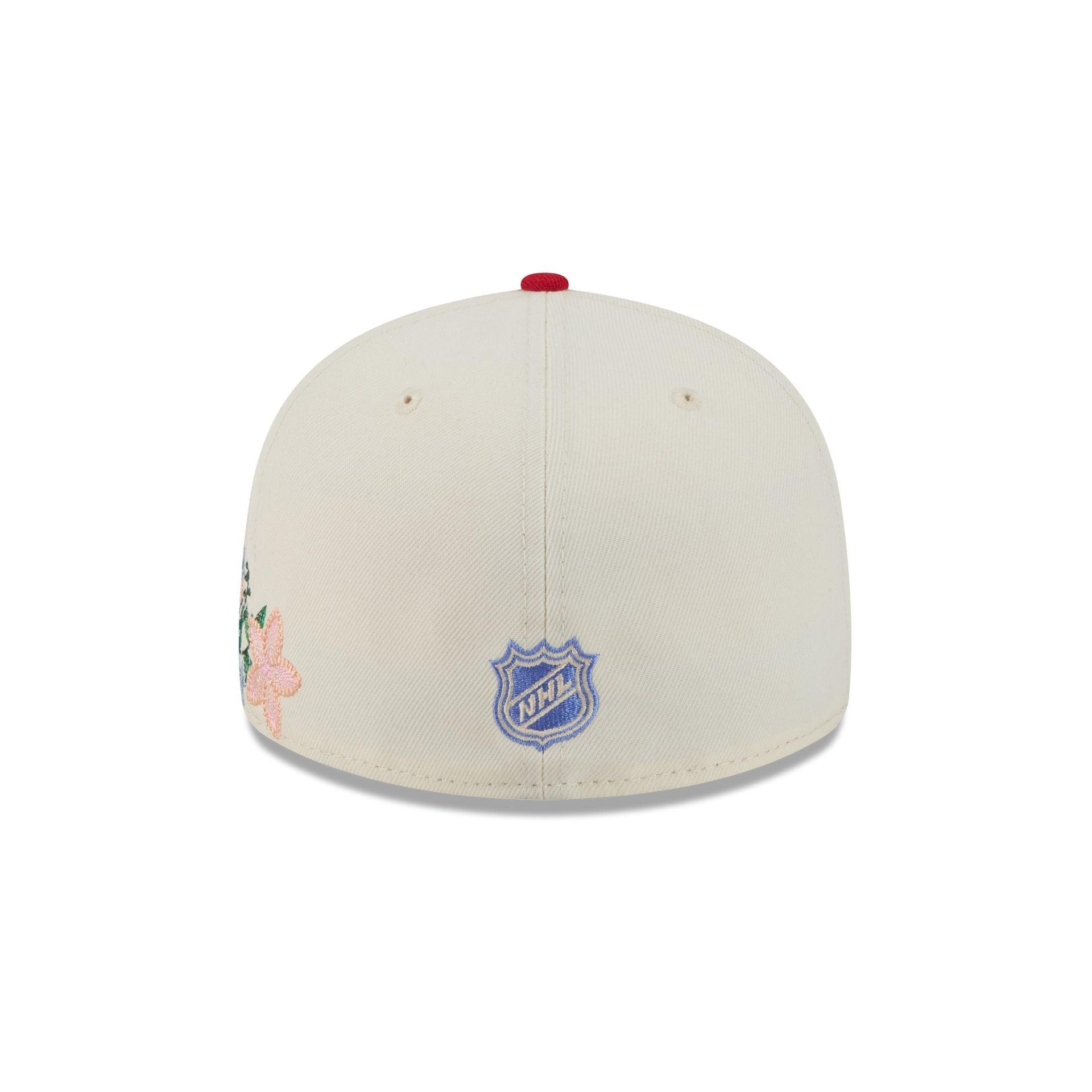 Detroit Red Wings Tonal Florals White 59FIFTY Fitted Hat Male Product Image