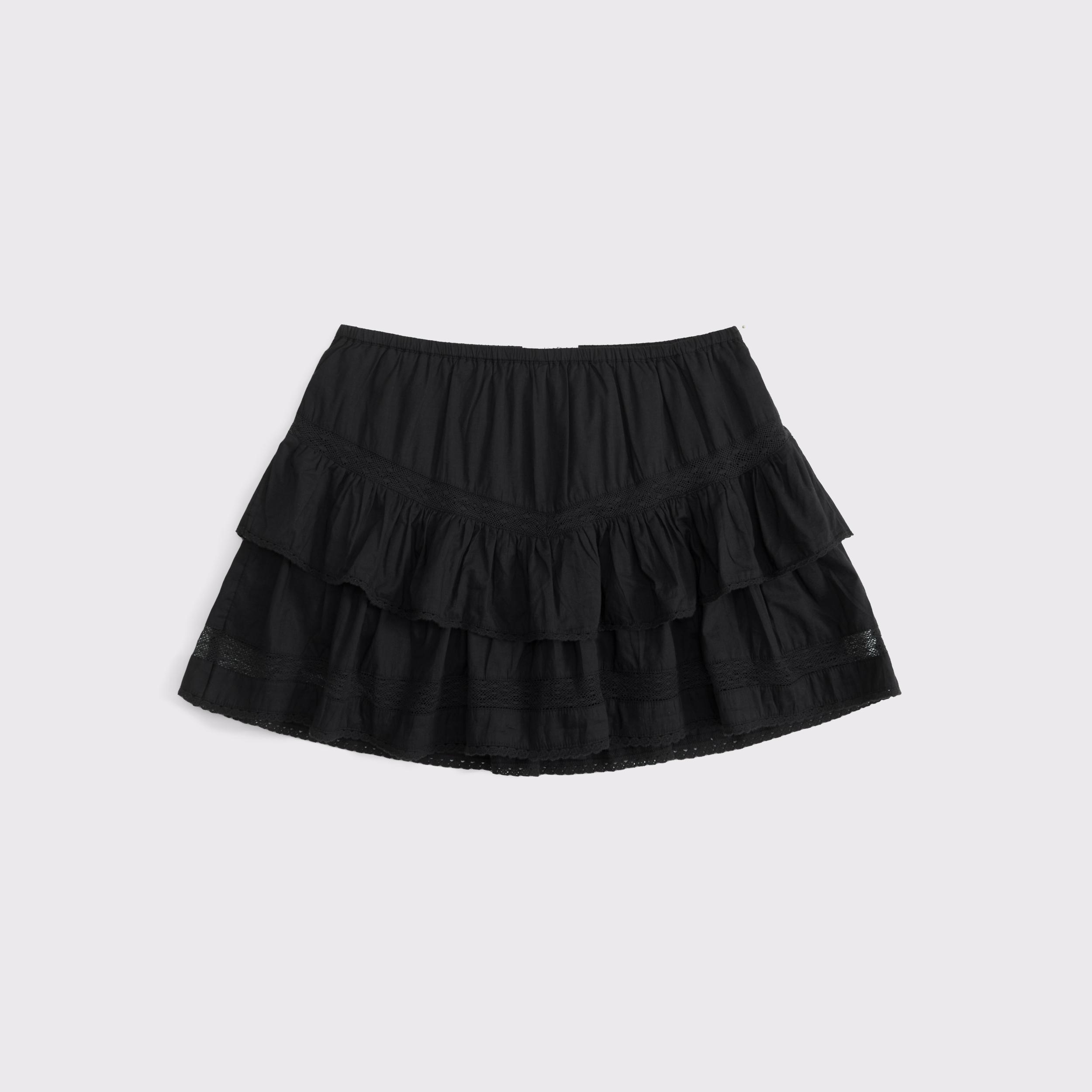 High Rise Drop-Waist Flirty Mini Skort Product Image