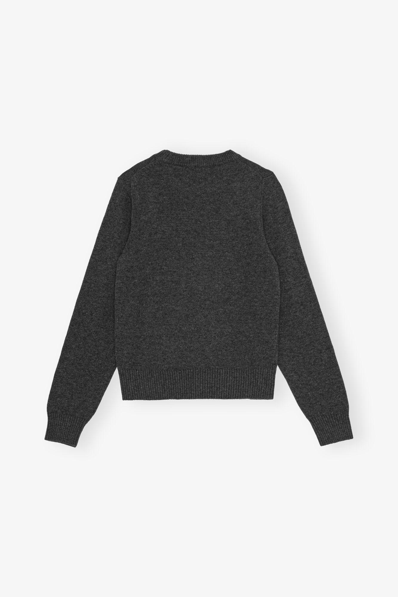 Dark Grey Graphic Bear Sweater Product Image