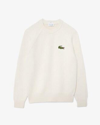 Ribbed Cotton Badge Sweater Product Image