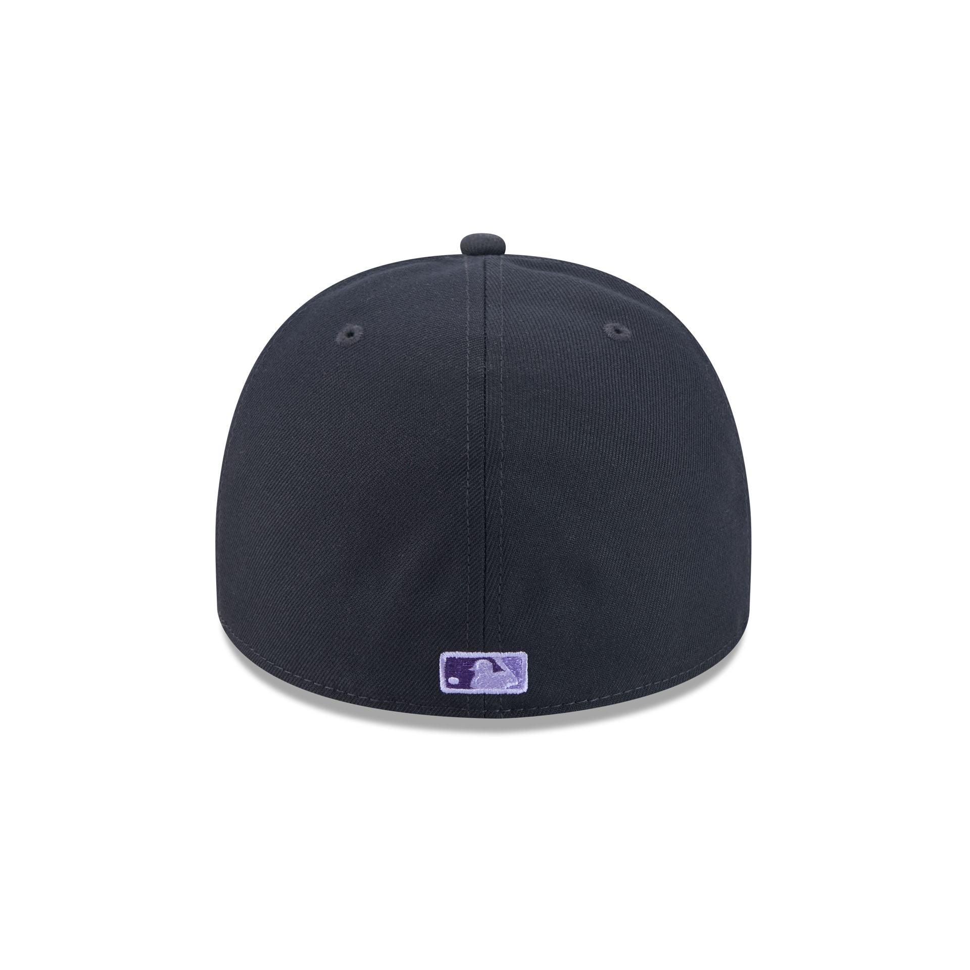 Colorado Rockies Navy Lavender 59FIFTY A-Frame Fitted Hat Male Product Image