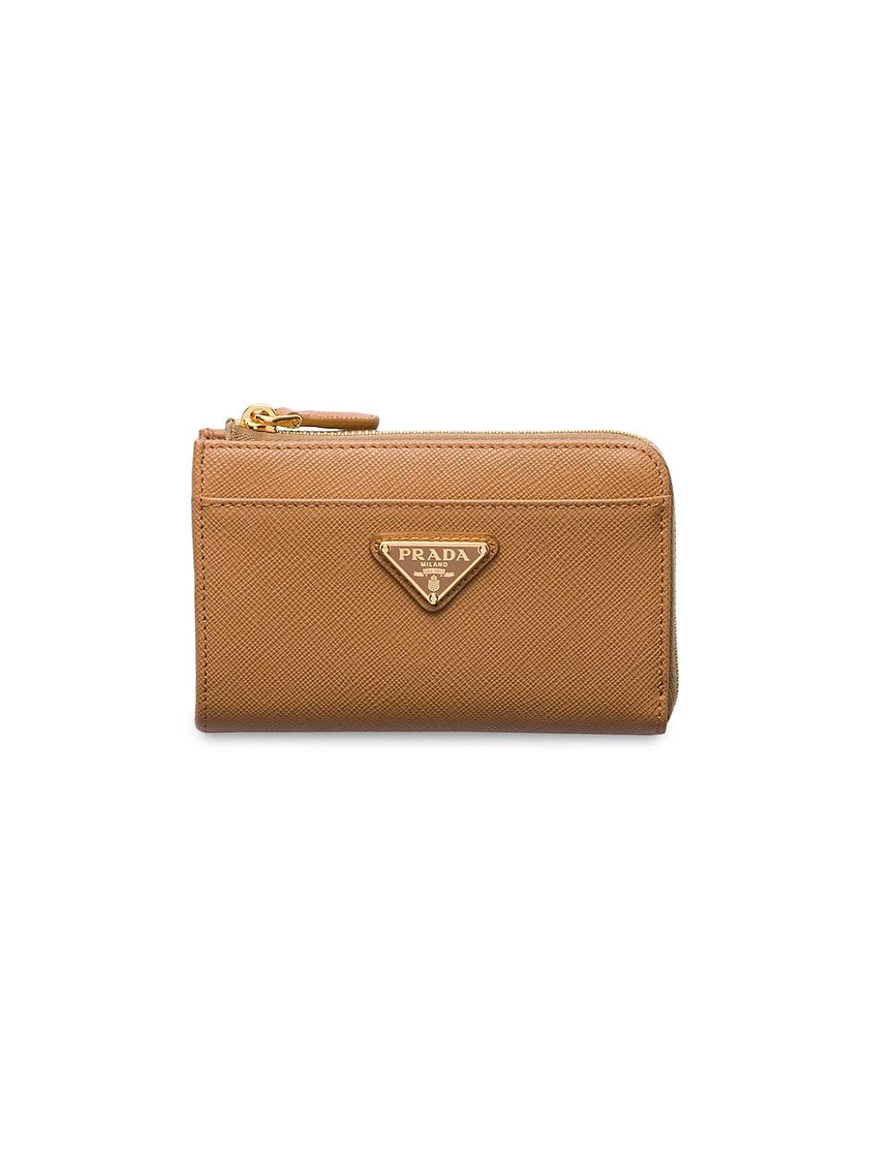 Womens Saffiano Keychain Card Case Product Image