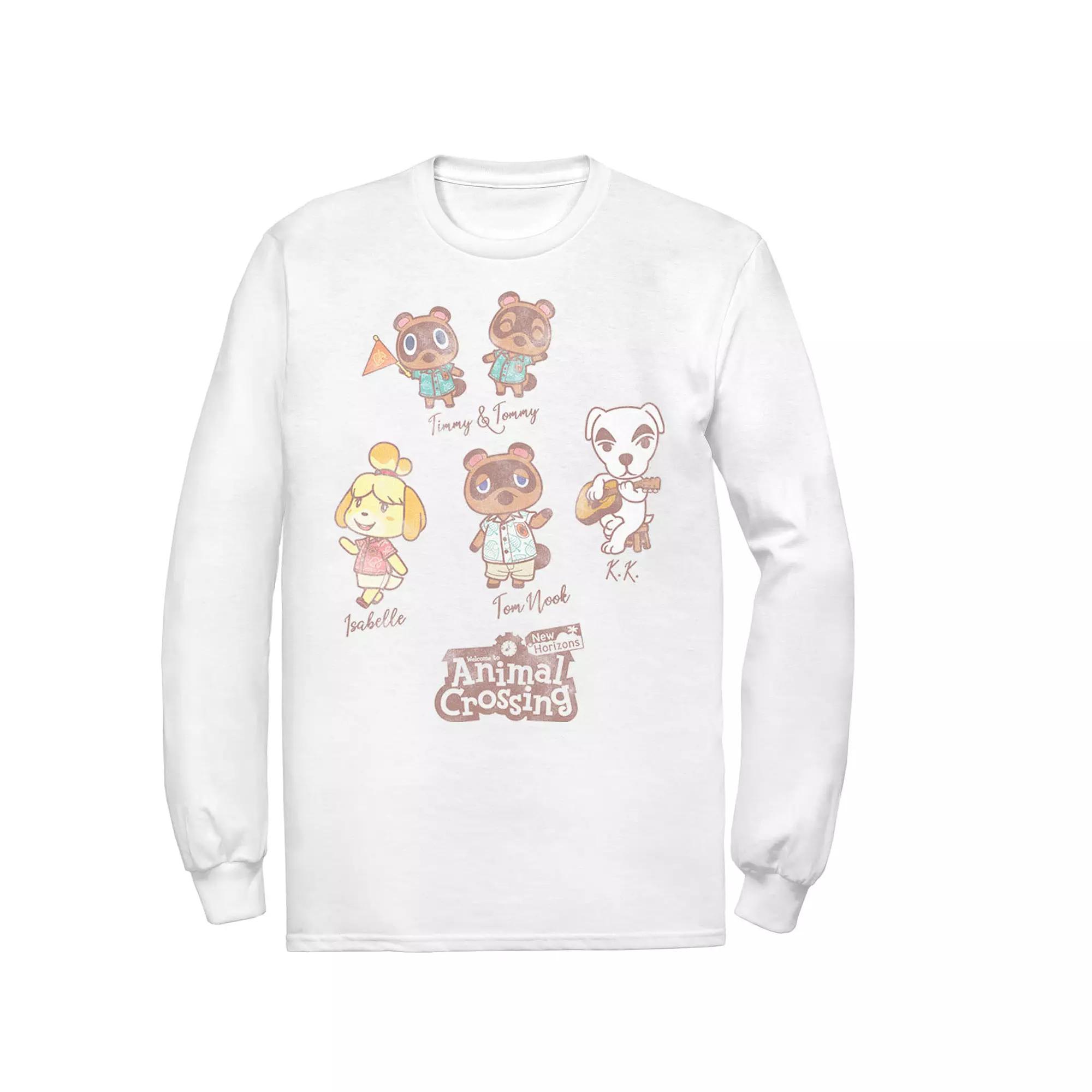 Men's Nintendo Character Textbook Group Shot Text Tee, Size: Small, White Product Image