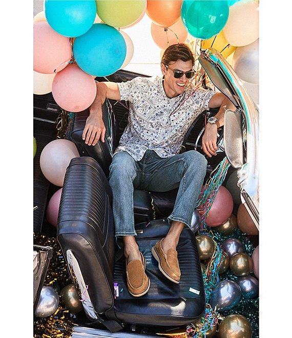 Johnston & Murphy Bandana Print Short Sleeve Woven Shirt Product Image