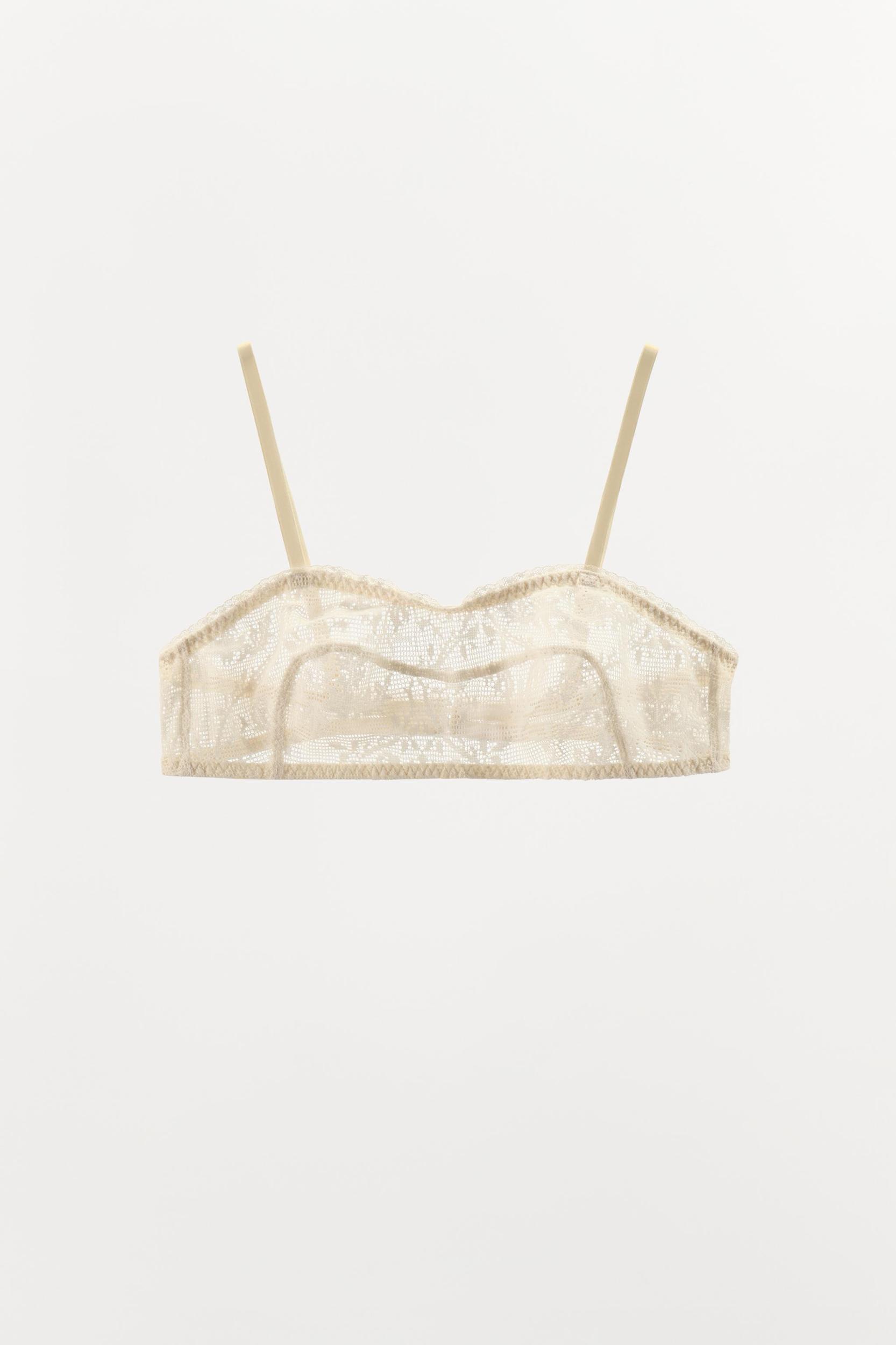 EMBROIDERED LACE BRALETTE Product Image