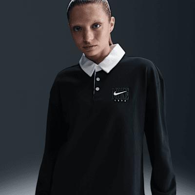 Women's Nike Sportswear Essential Oversized Long-Sleeve Polo Product Image