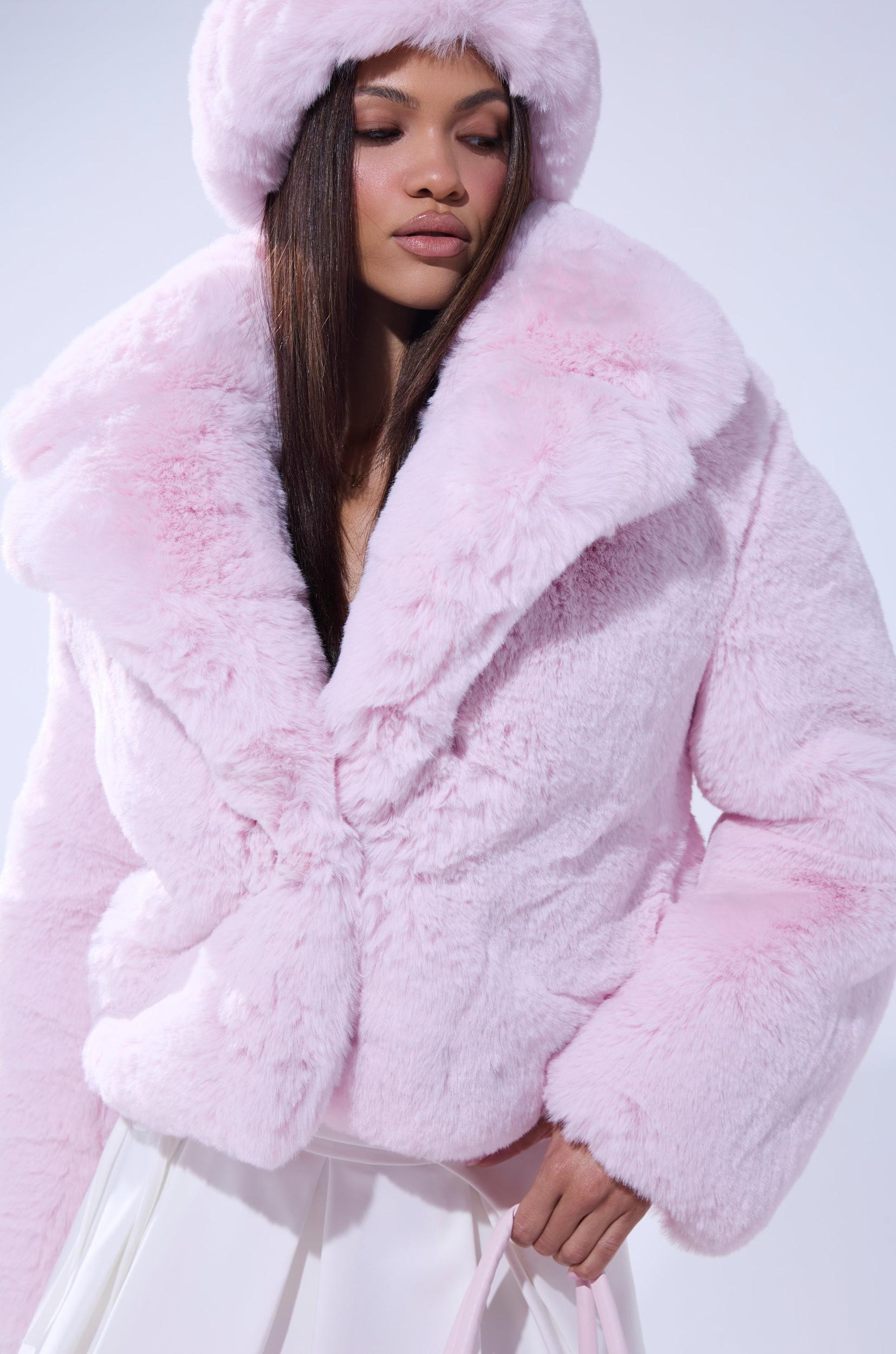 BBGIRL FAUX FUR COAT Product Image