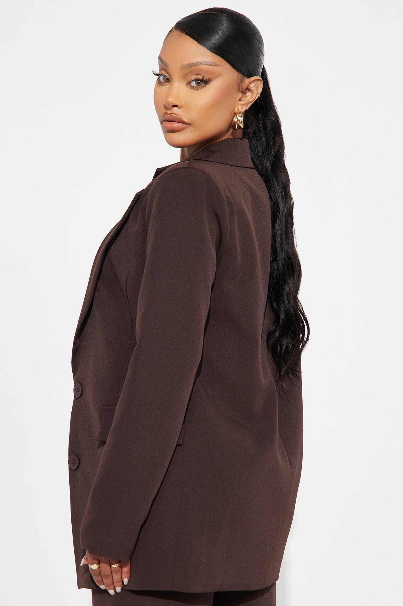High Investment Blazer - Chocolate Female Product Image