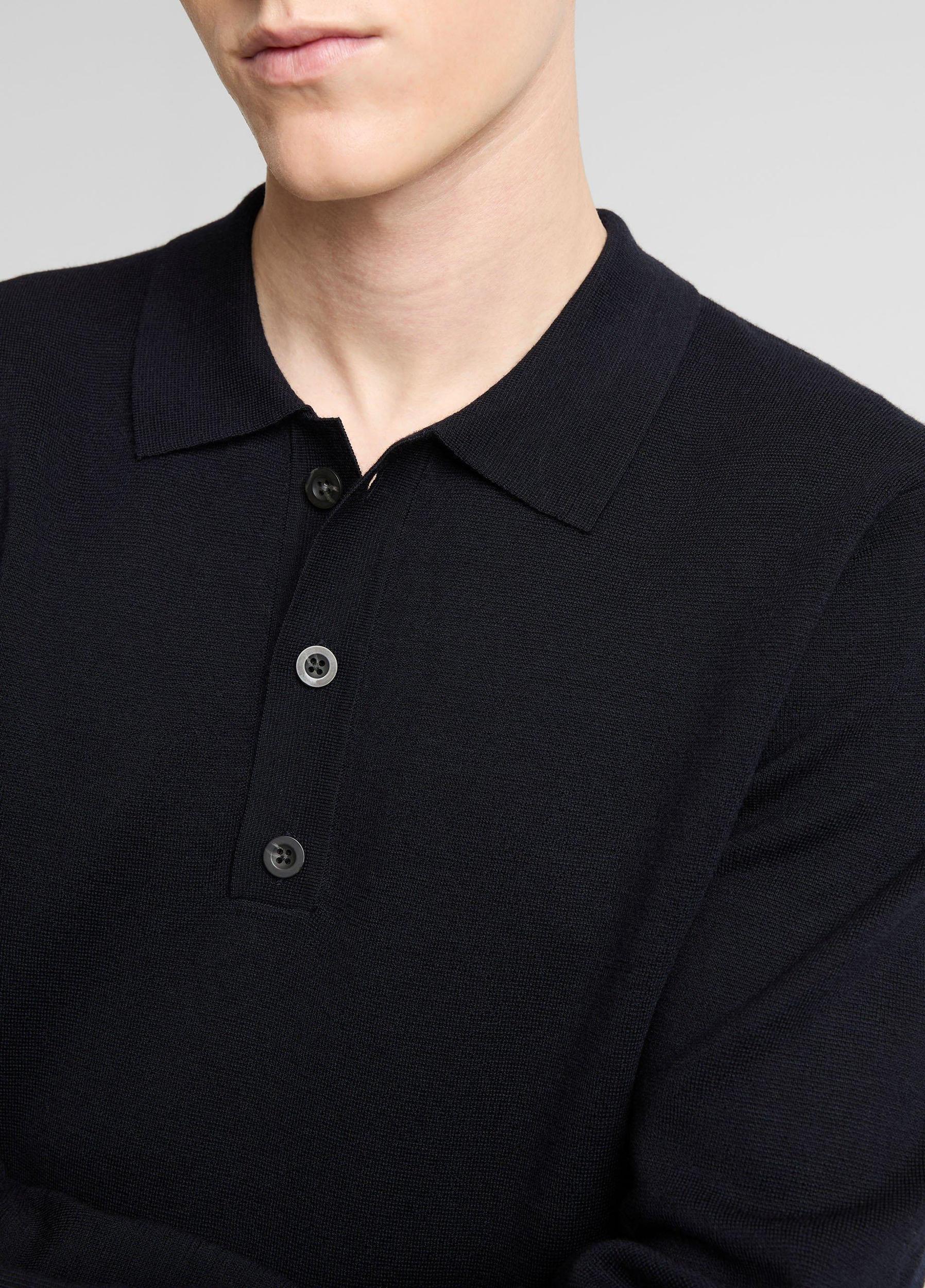 Italian Merino Wool Milano Polo Sweater Product Image