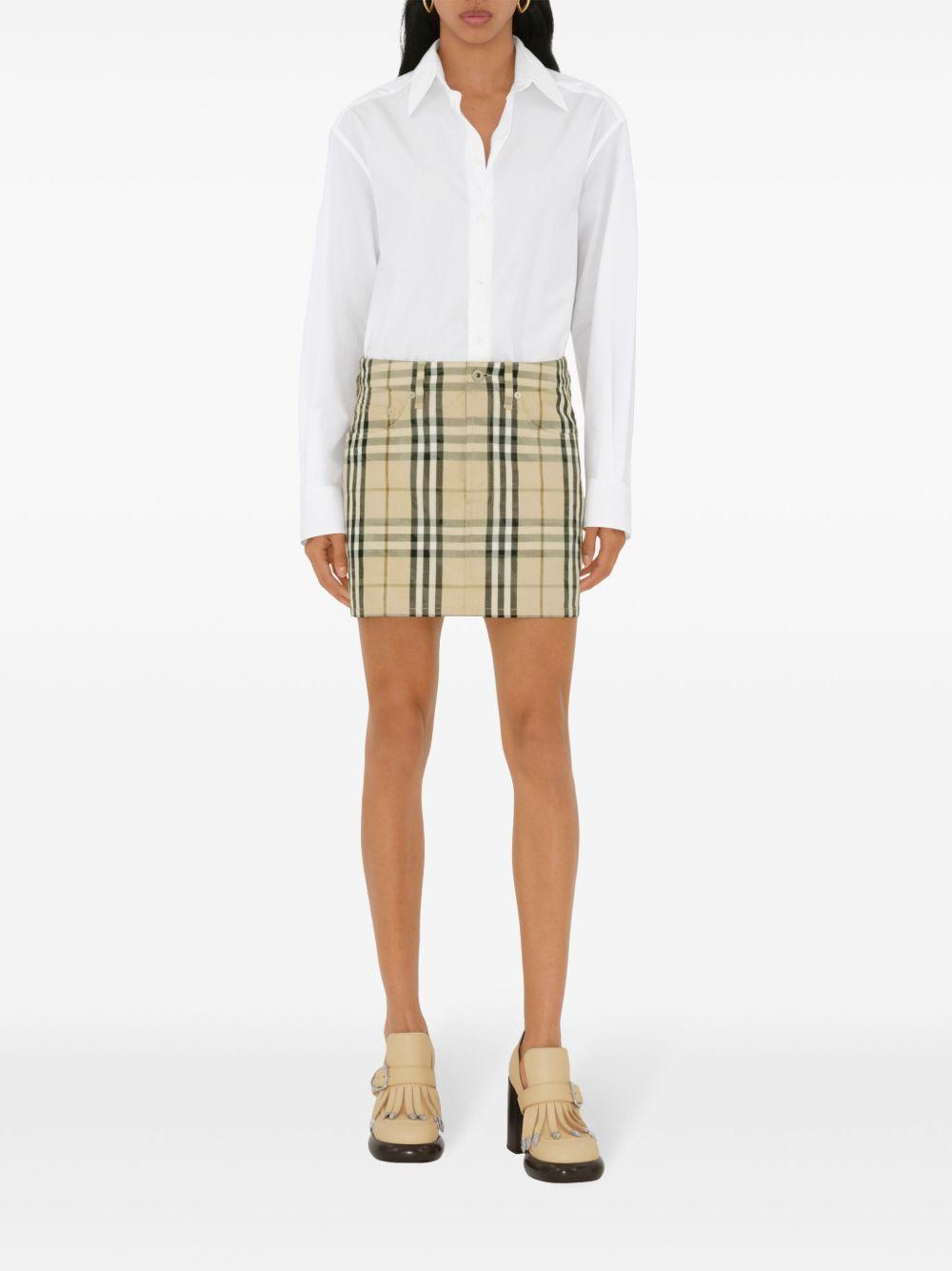 check-pattern mini skirt  Product Image