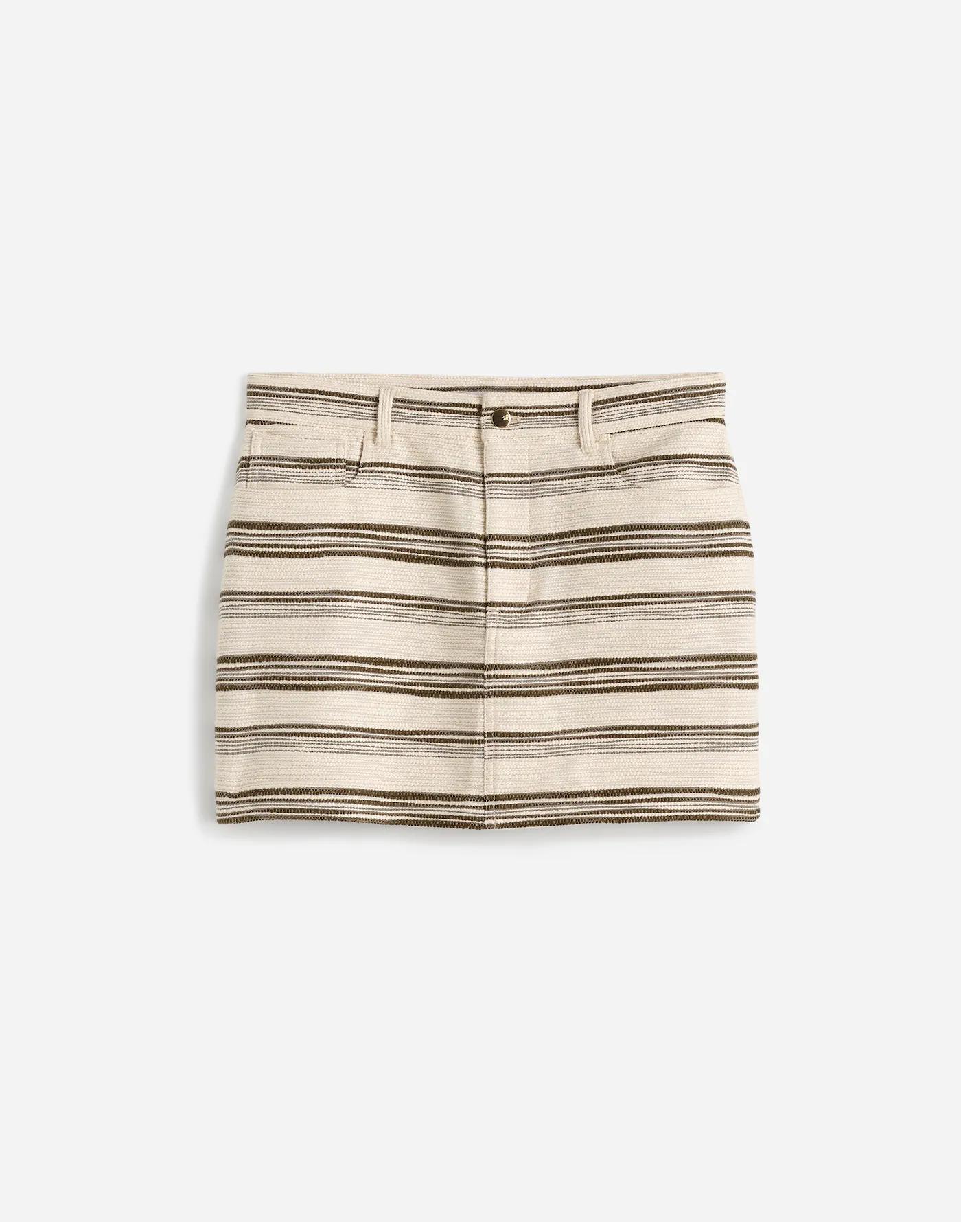 Mini Skirt in Striped Tweed Product Image