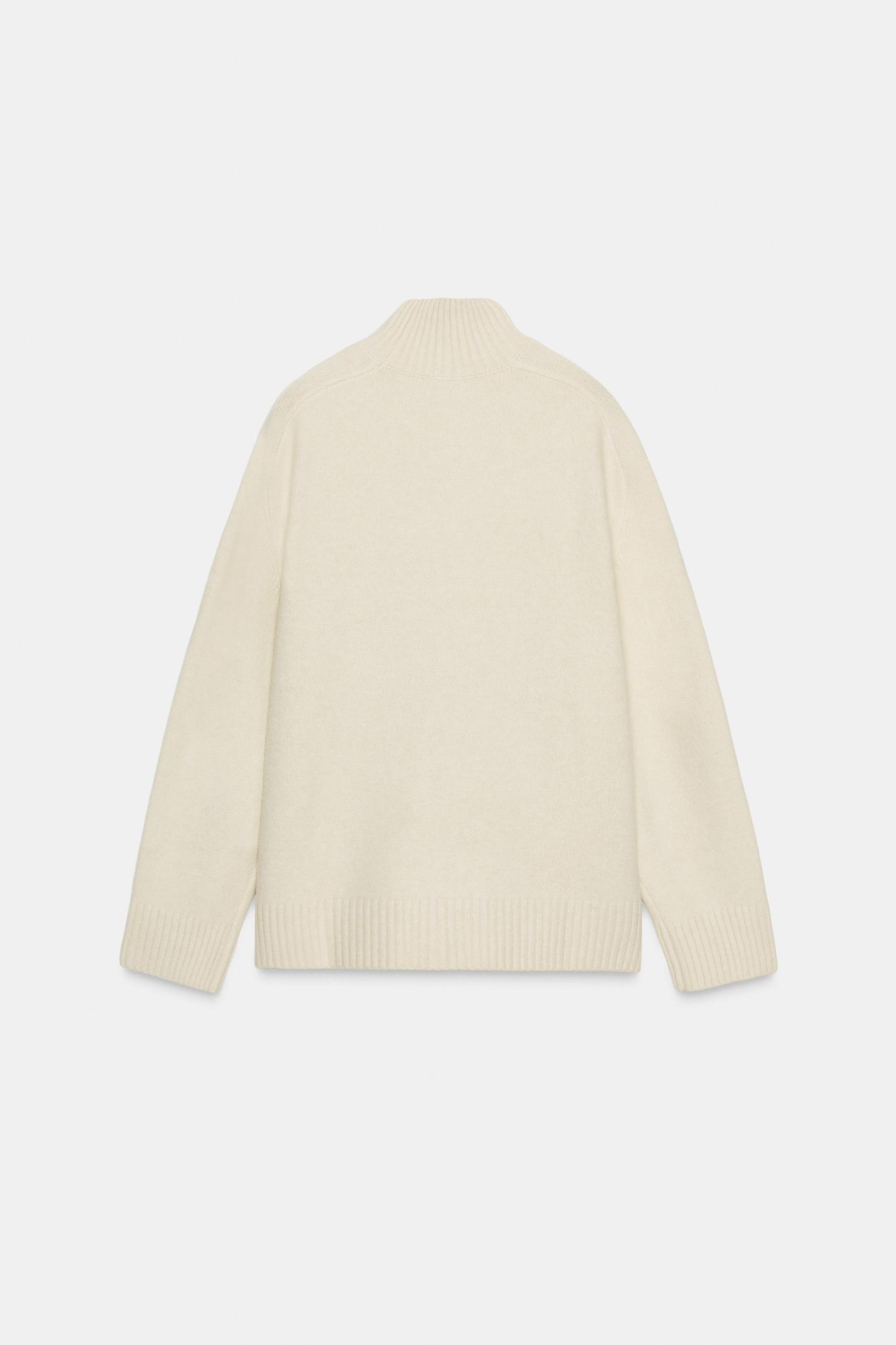 PLAIN KNIT HIGH NECK JUMPER Product Image