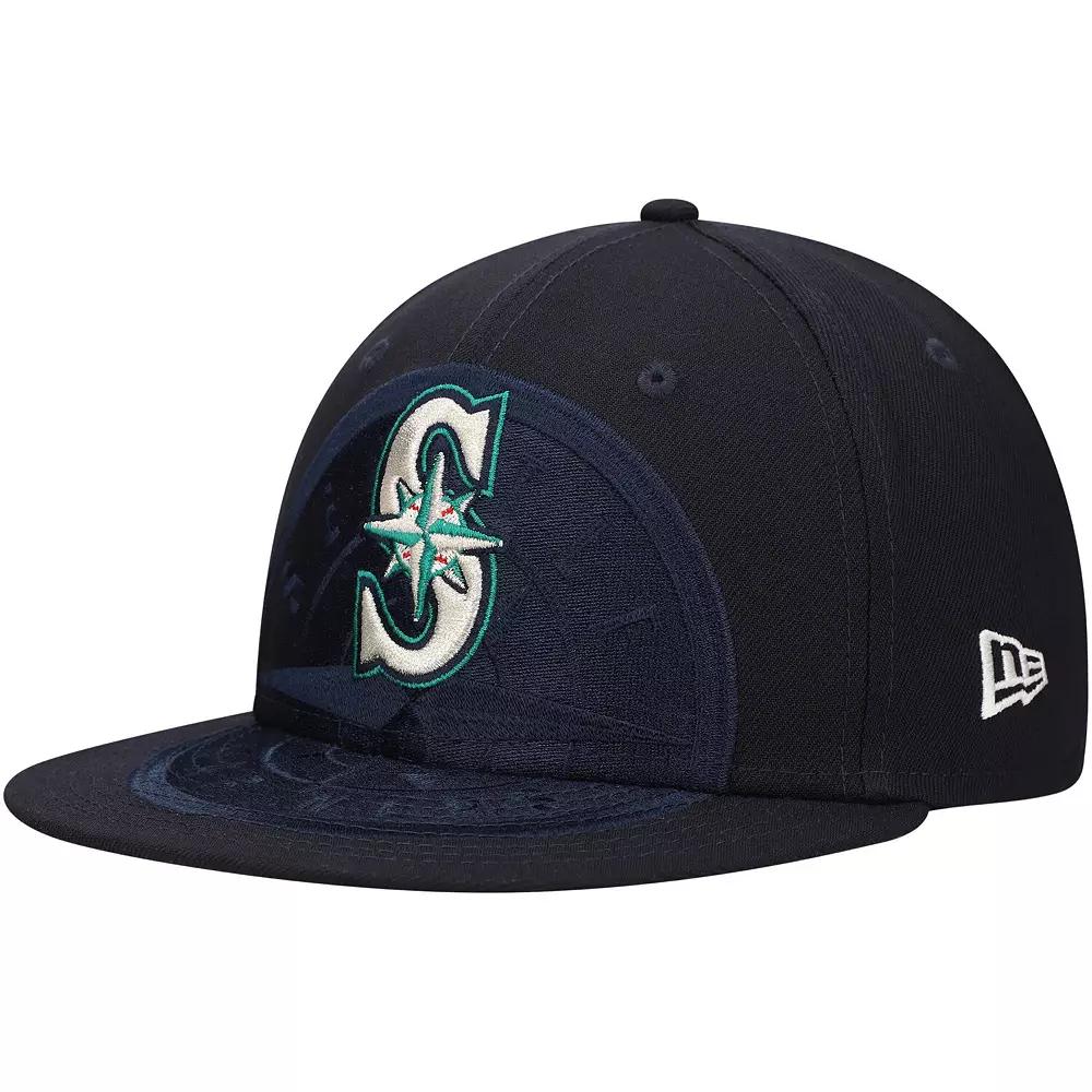 Men's New Era Navy Seattle Mariners Shadow Logo 59FIFTY Fitted Hat, Size: 7 1/4, Blue Product Image
