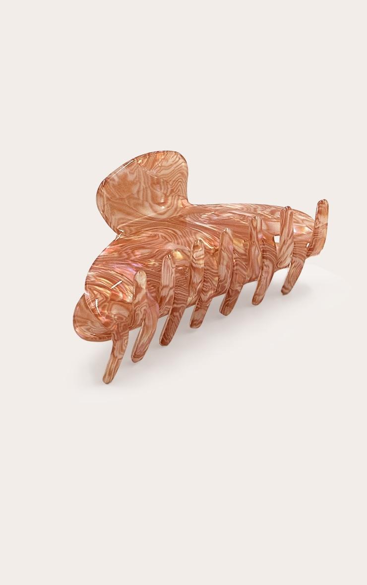 Peach Marble Claw Clip Product Image