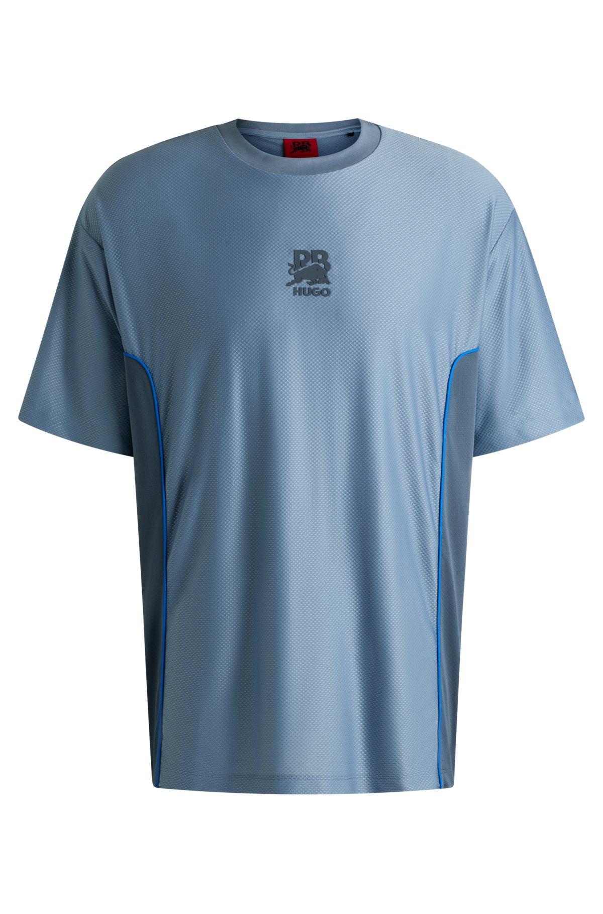 HUGO x RB structured-jersey T-shirt with piping details Product Image