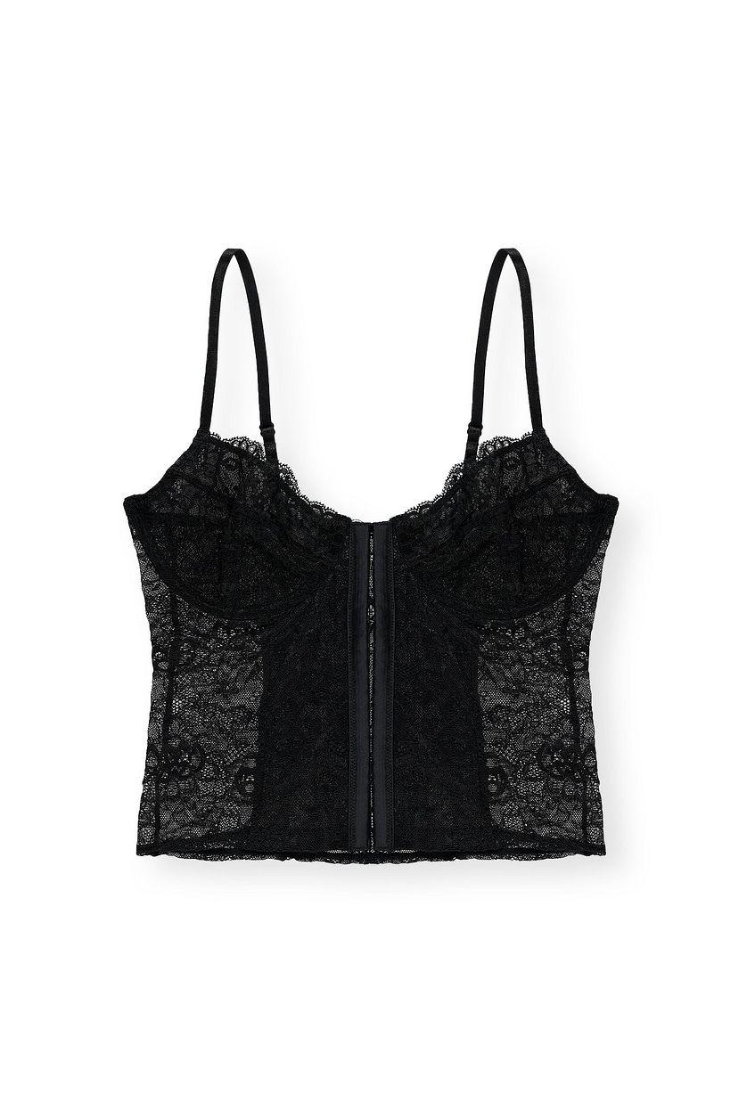 Lace Cup Corset Red Product Image