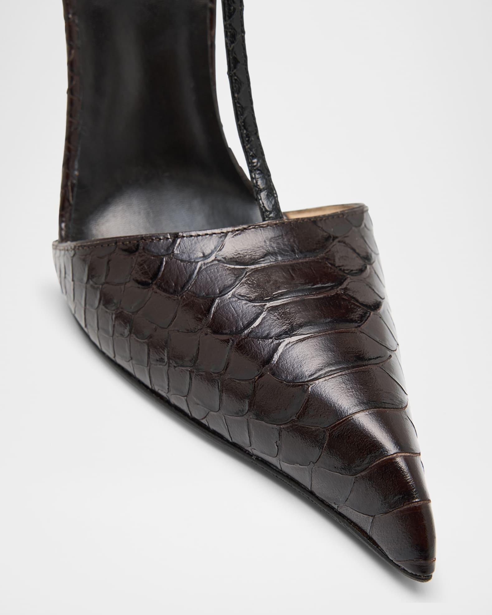 Python-Effect Stiletto T-Strap Pumps  Product Image