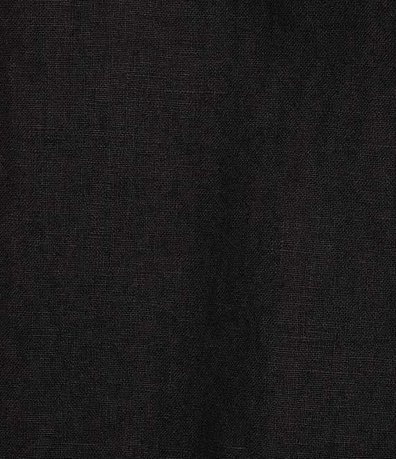 Bryn Walker Plus Size Lewis Heavy Linen Round Notch Lapel Neck Long Sleeve Open Front Jacket Product Image