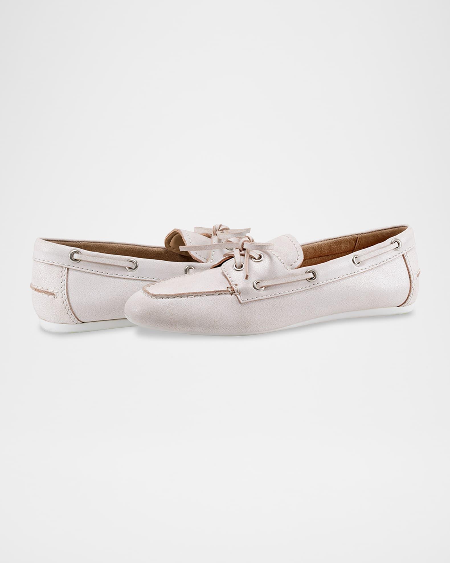 Uleena Suede Moccasin Boat Loafers Product Image