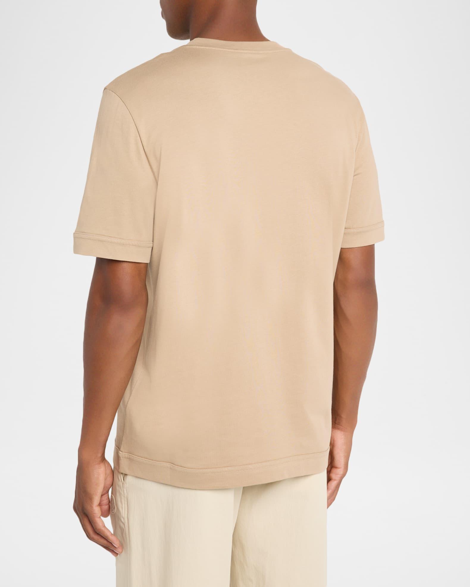 Men's Leather Logo Crewneck T-Shirt Product Image