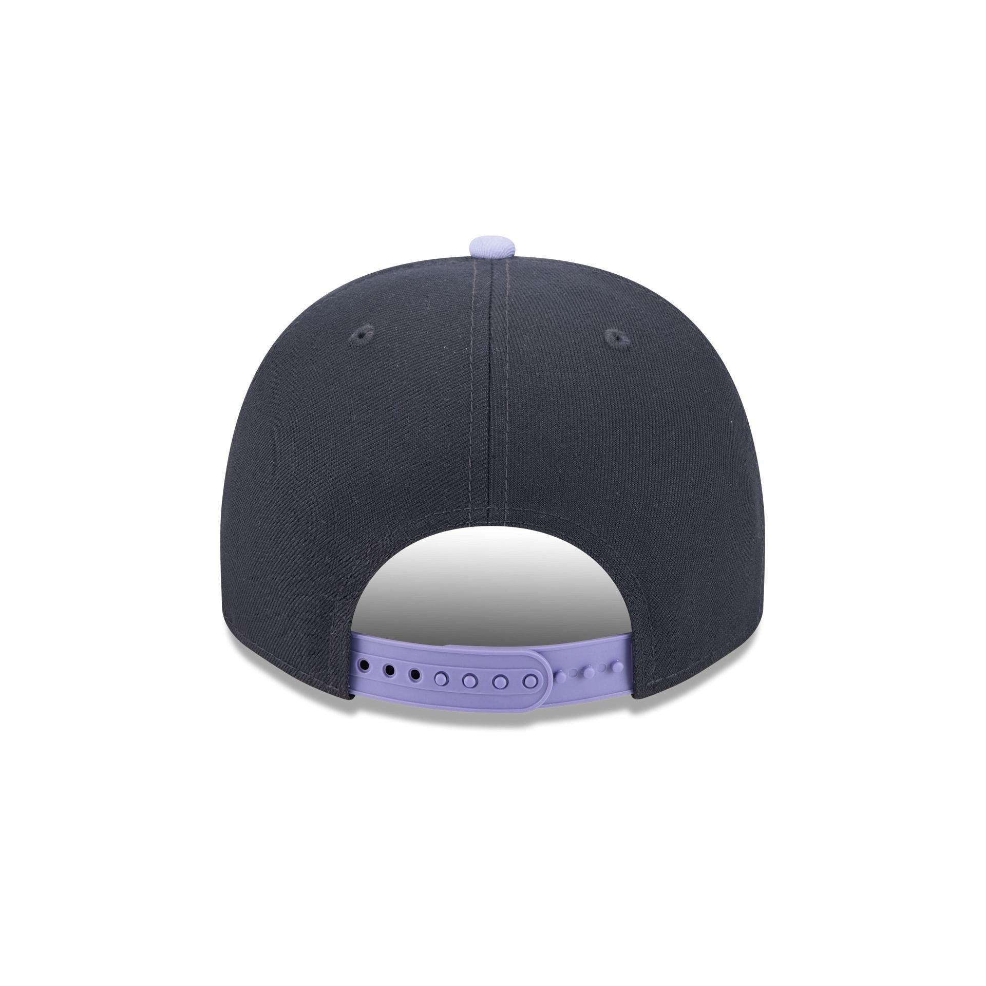 Dallas Mavericks Navy Lavender 9FIFTY A-Frame Snapback Hat Male Product Image