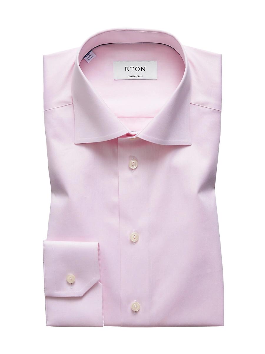 Mens Contemporary-Fit Twill Dress Shirt Product Image