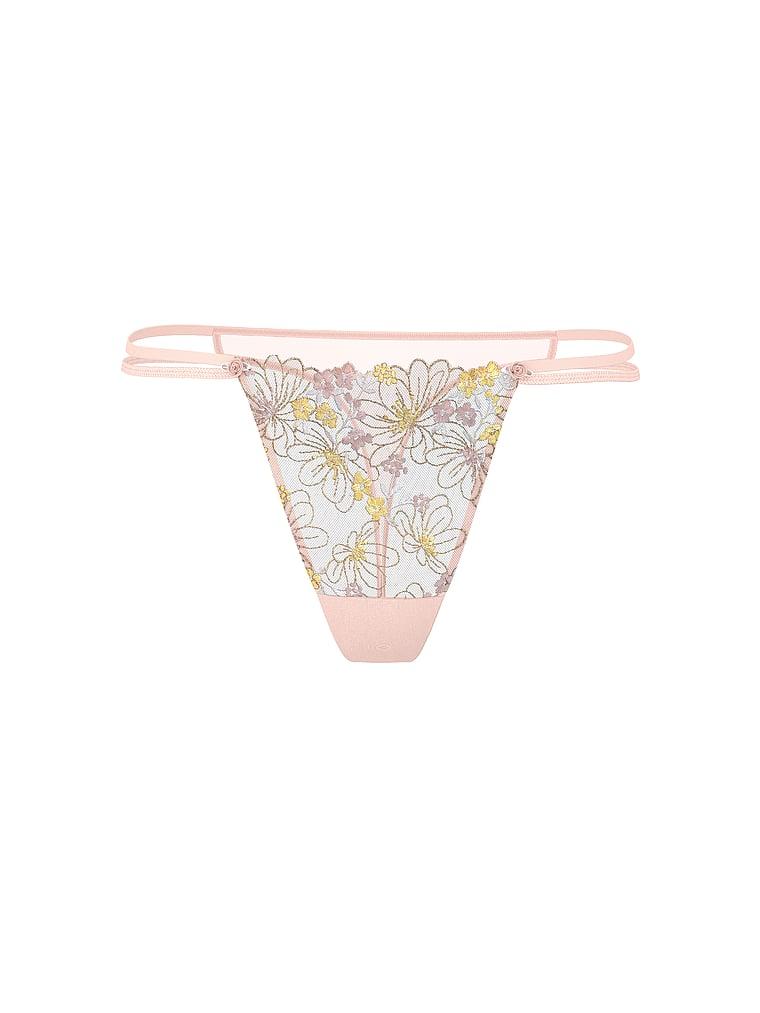 Wildflower Embroidery Thong Panty Product Image