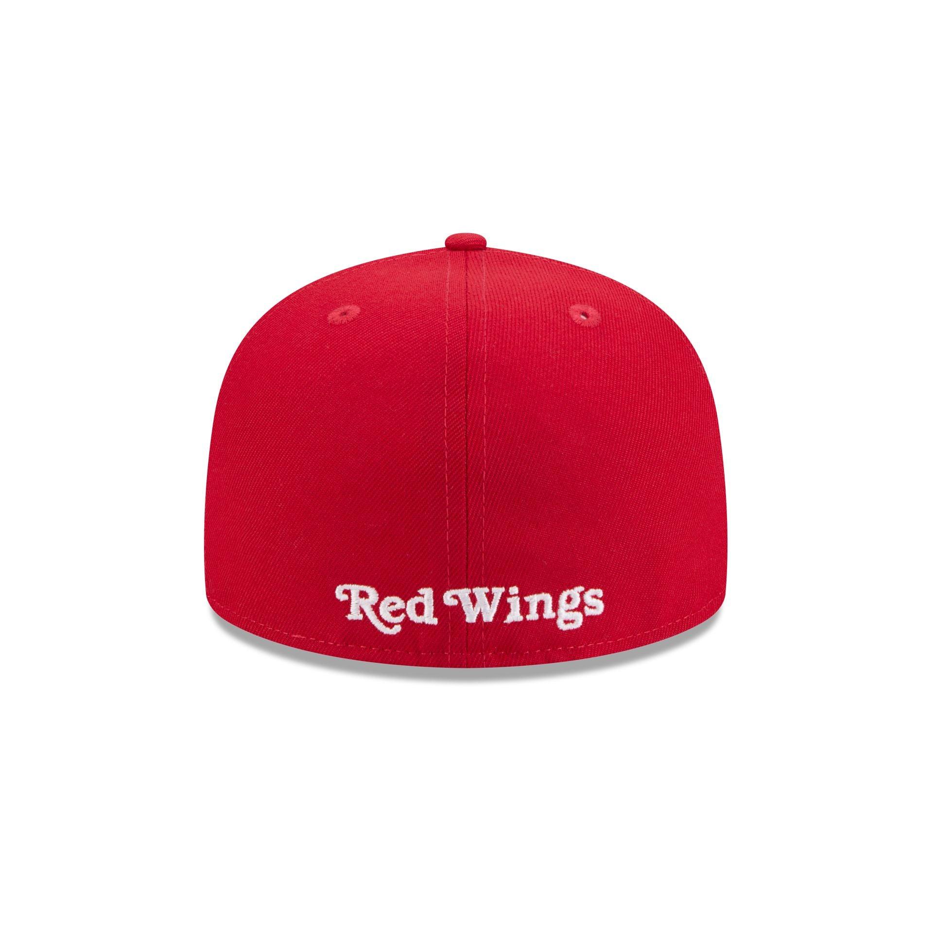 Detroit Red Wings Rear Wordmark 59FIFTY Fitted Hat Male Product Image