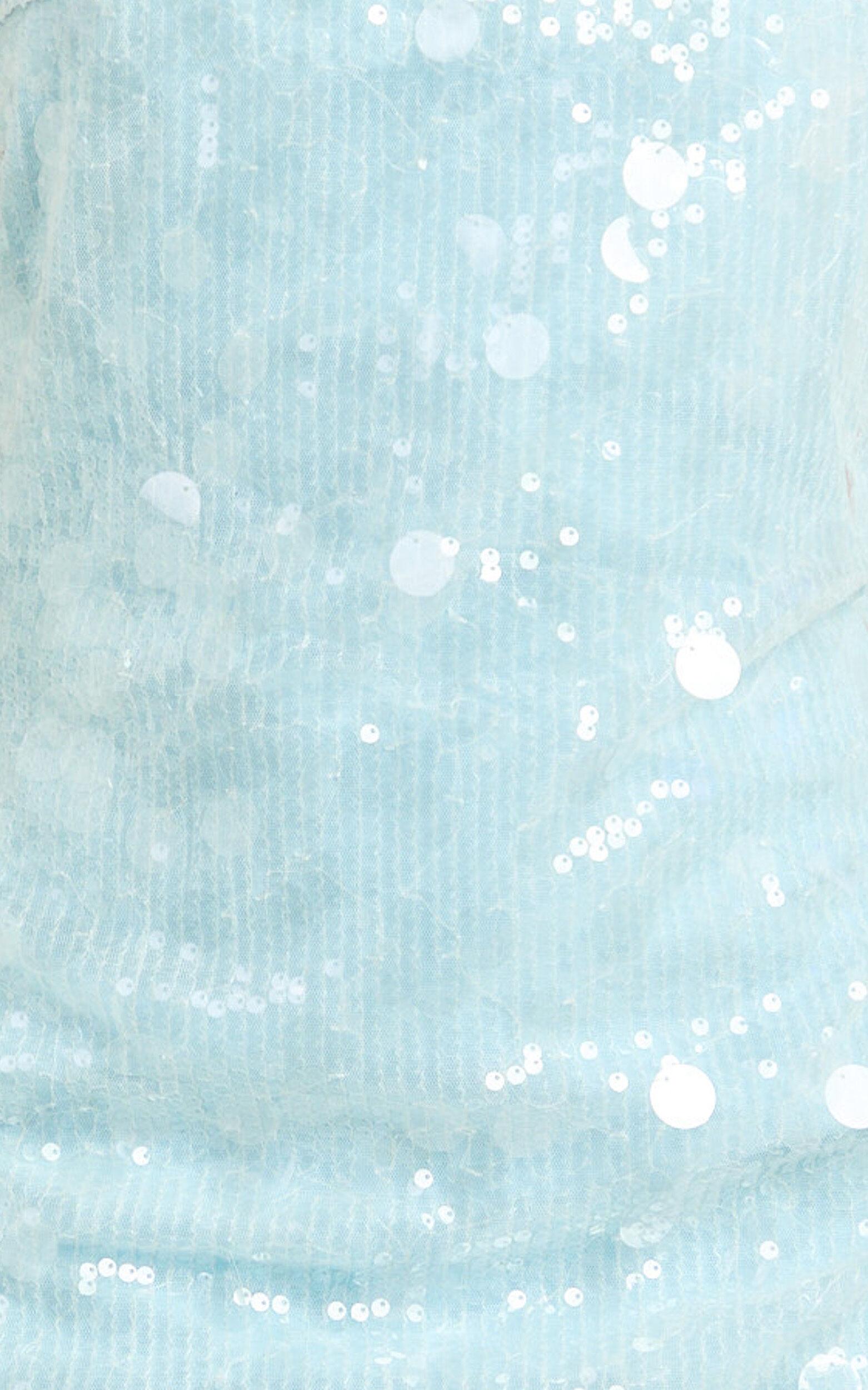 Rhonda Mini Dress - Strapless Sequin Dress in Pale Blue Product Image