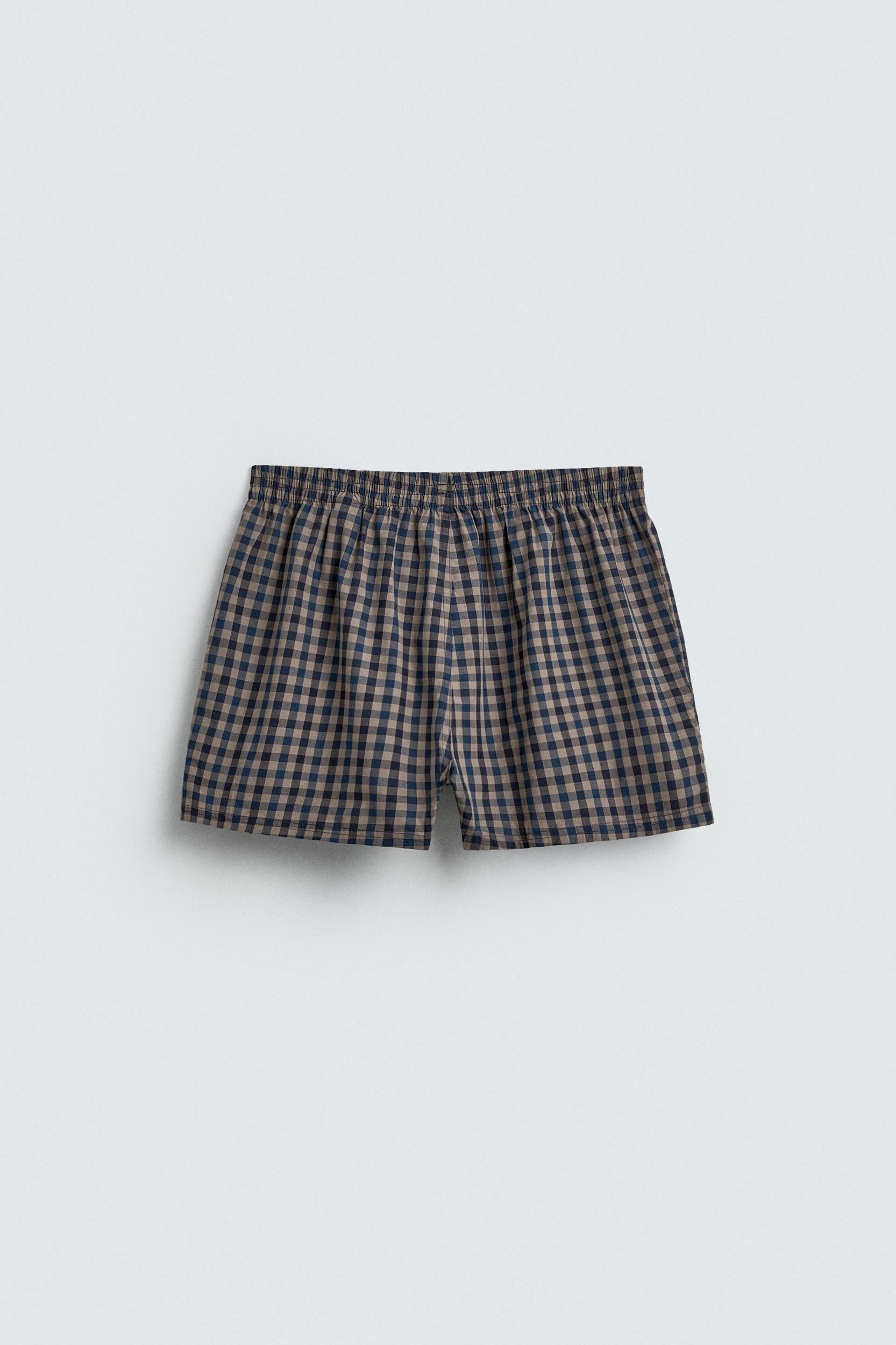LIMITED EDITION CHECKERED POPLIN BOXERS Product Image