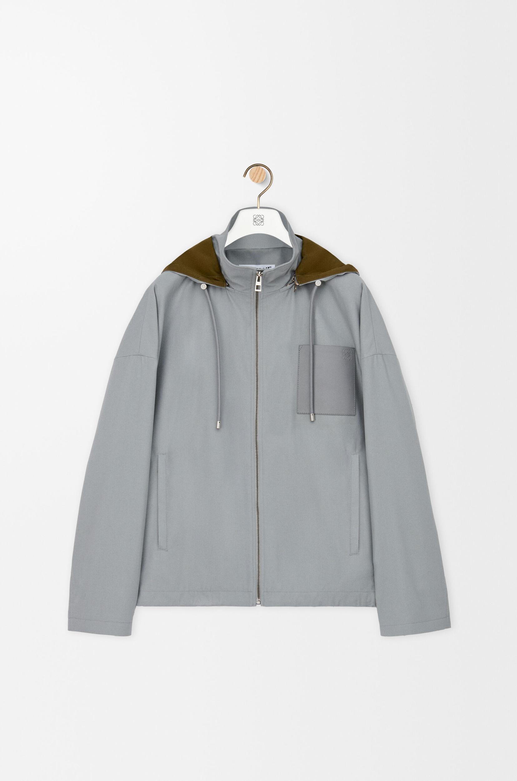 Hooded jacket in cotton Product Image