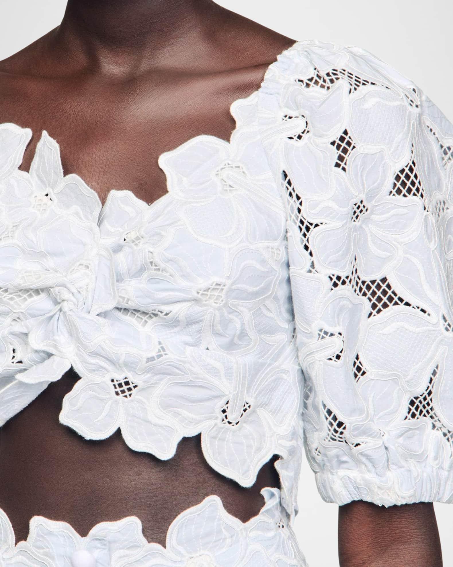 Rosane Floral Embroidered Mini Skirt Product Image