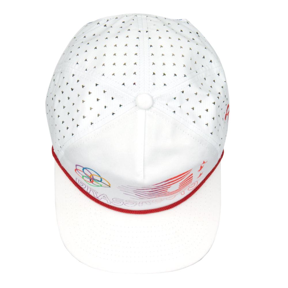 Grassroots California Bleizing White Zipperback Hat Product Image