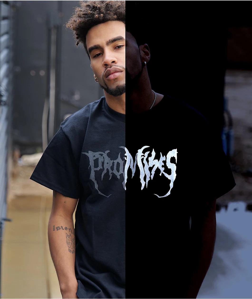 Broken Promises Graveyard Reflective Black T-Shirt Product Image