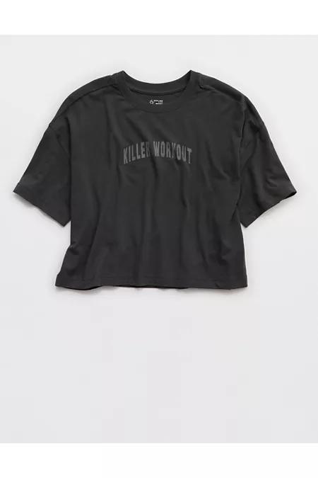 OFFLINE By Aerie Let's Stretch Cropped T-Shirt Women's Product Image