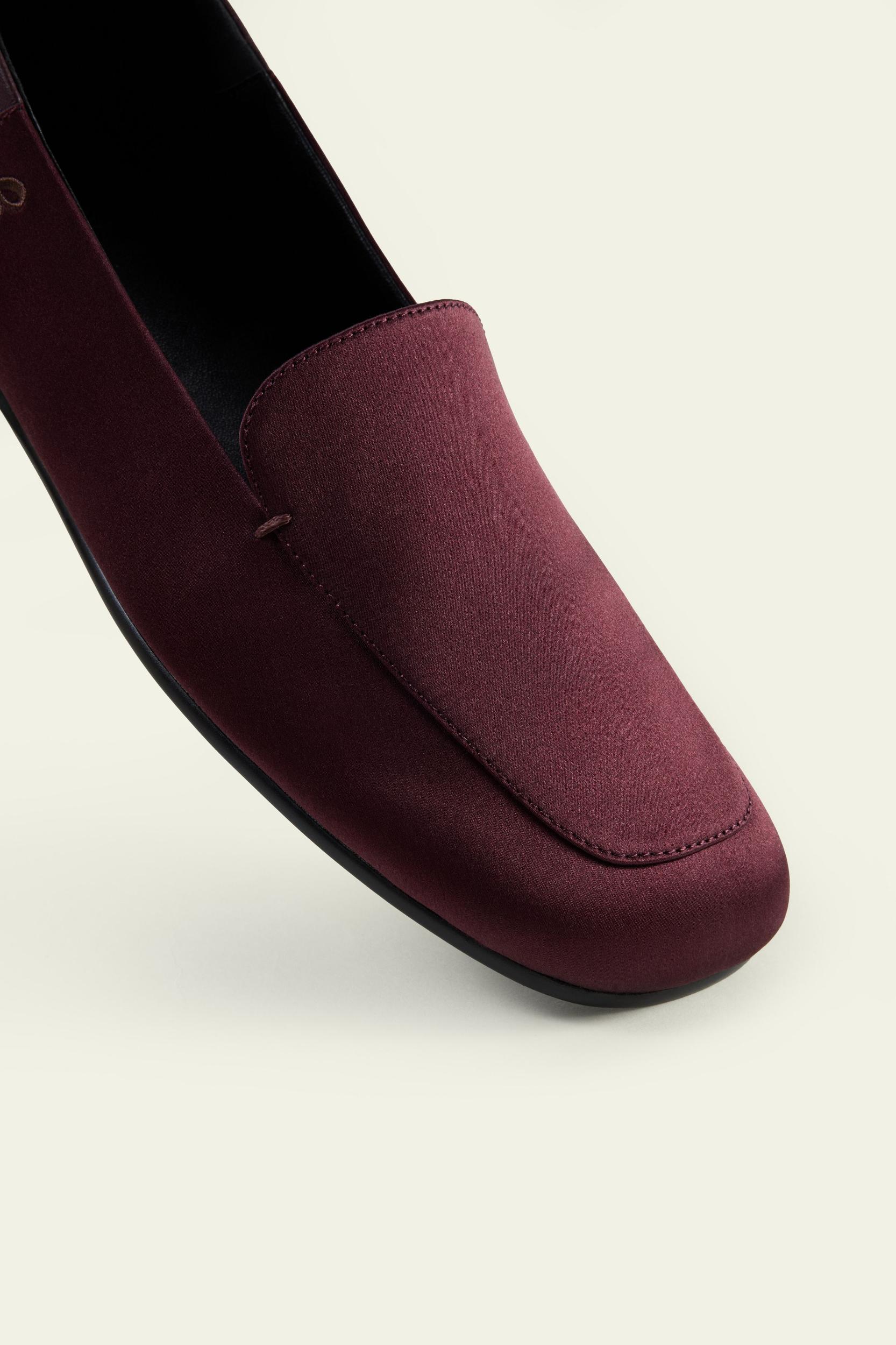 Serena Silk Leather Loafers Product Image