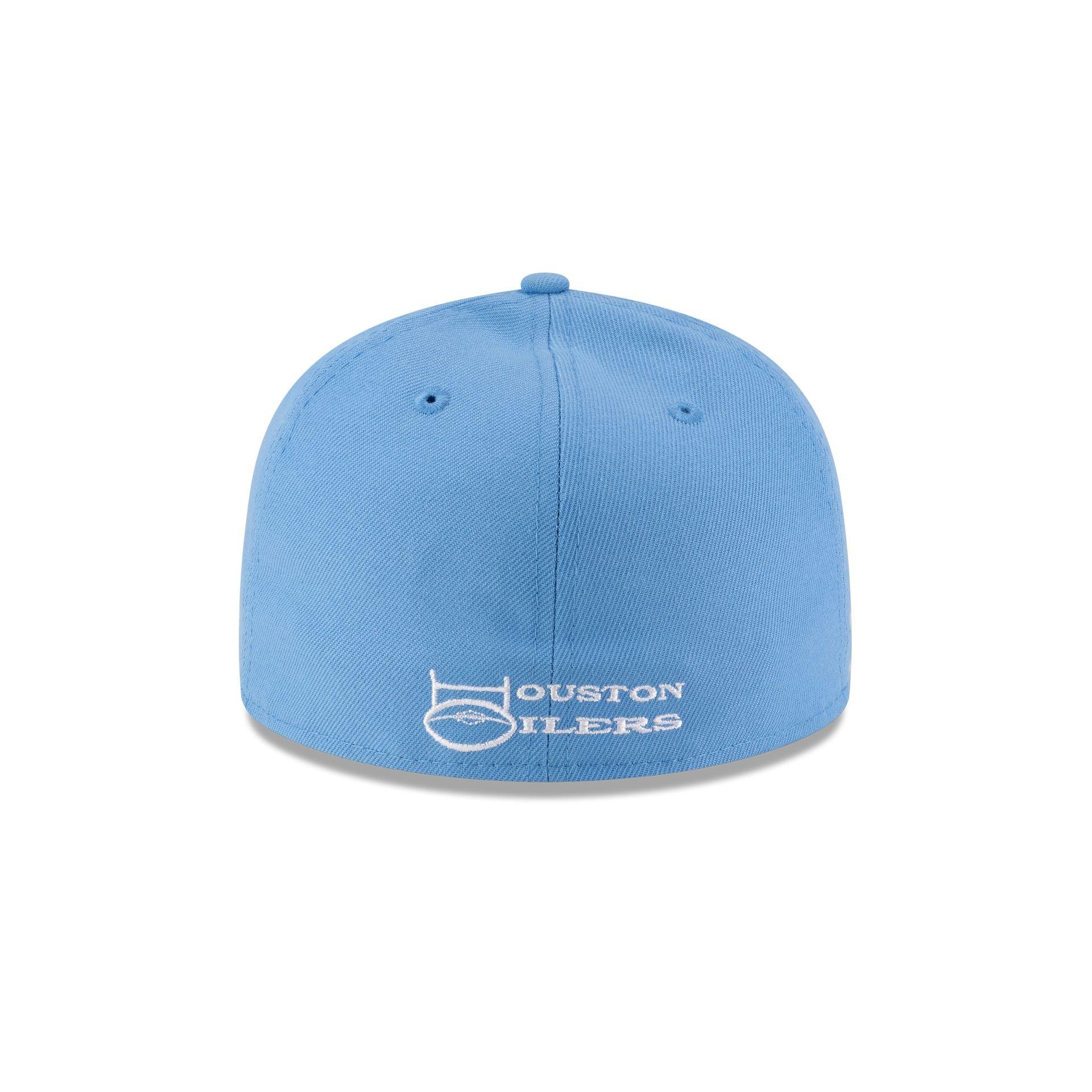 Oilers Basic Sky Blue 59FIFTY Fitted Hat Male Product Image