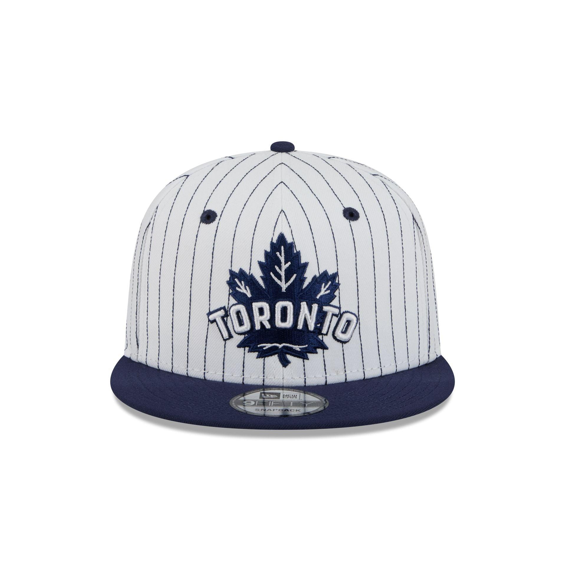 Toronto Maple Leafs Deceptor Pinstripe 9FIFTY Snapback Hat Male Product Image
