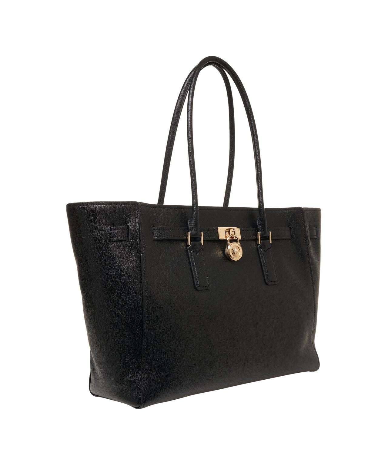 Grained leather shopper Product Image