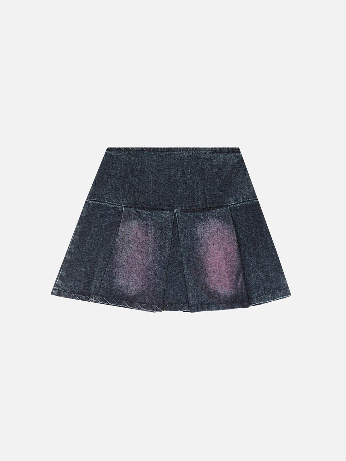 Aelfric Eden Fringe Butterfly Denim Skirt Female Product Image