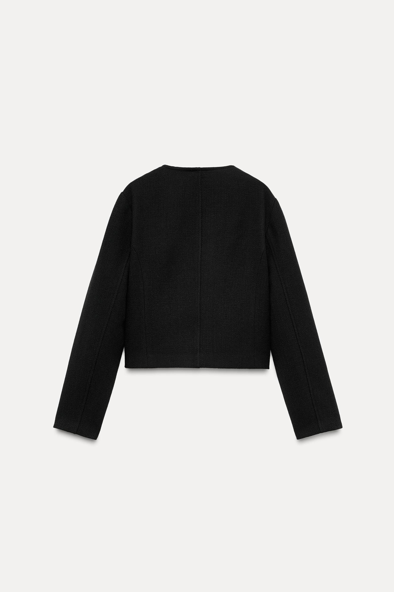 ROUND NECK SHORT JACKET Product Image