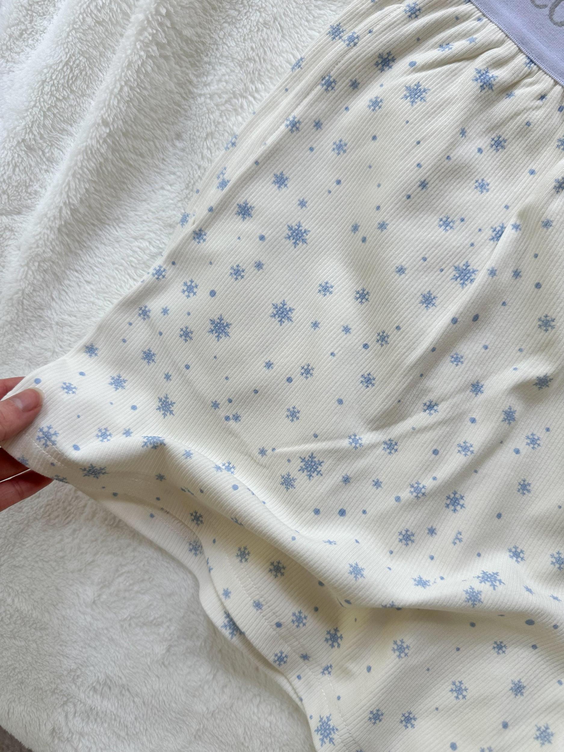 Snowflake Sunkissedcoconut Pajama Shorts Product Image