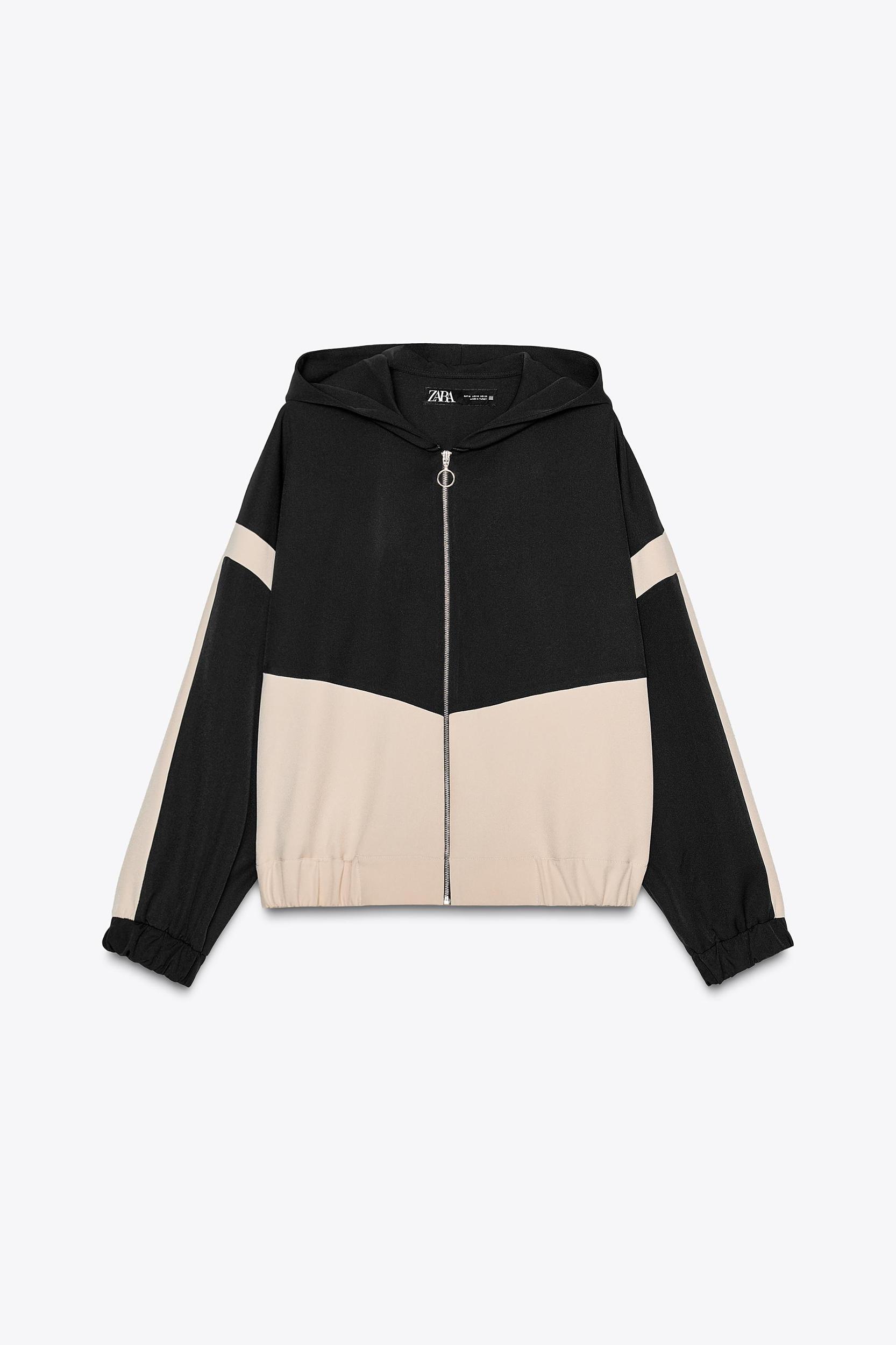 COLOR BLOCK HOODED JACKET Product Image