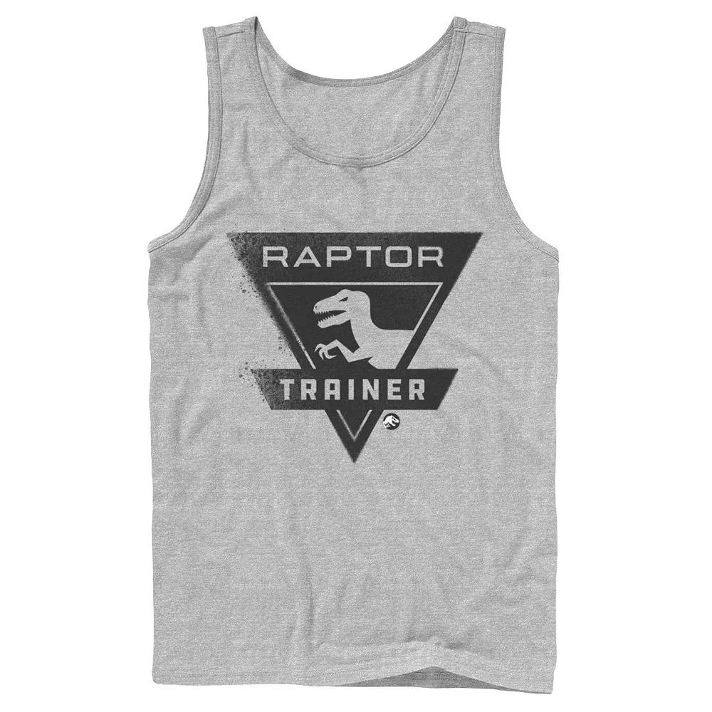 Men's Jurassic World Raptor Trainer Simple Logo Tank Top,  Product Image