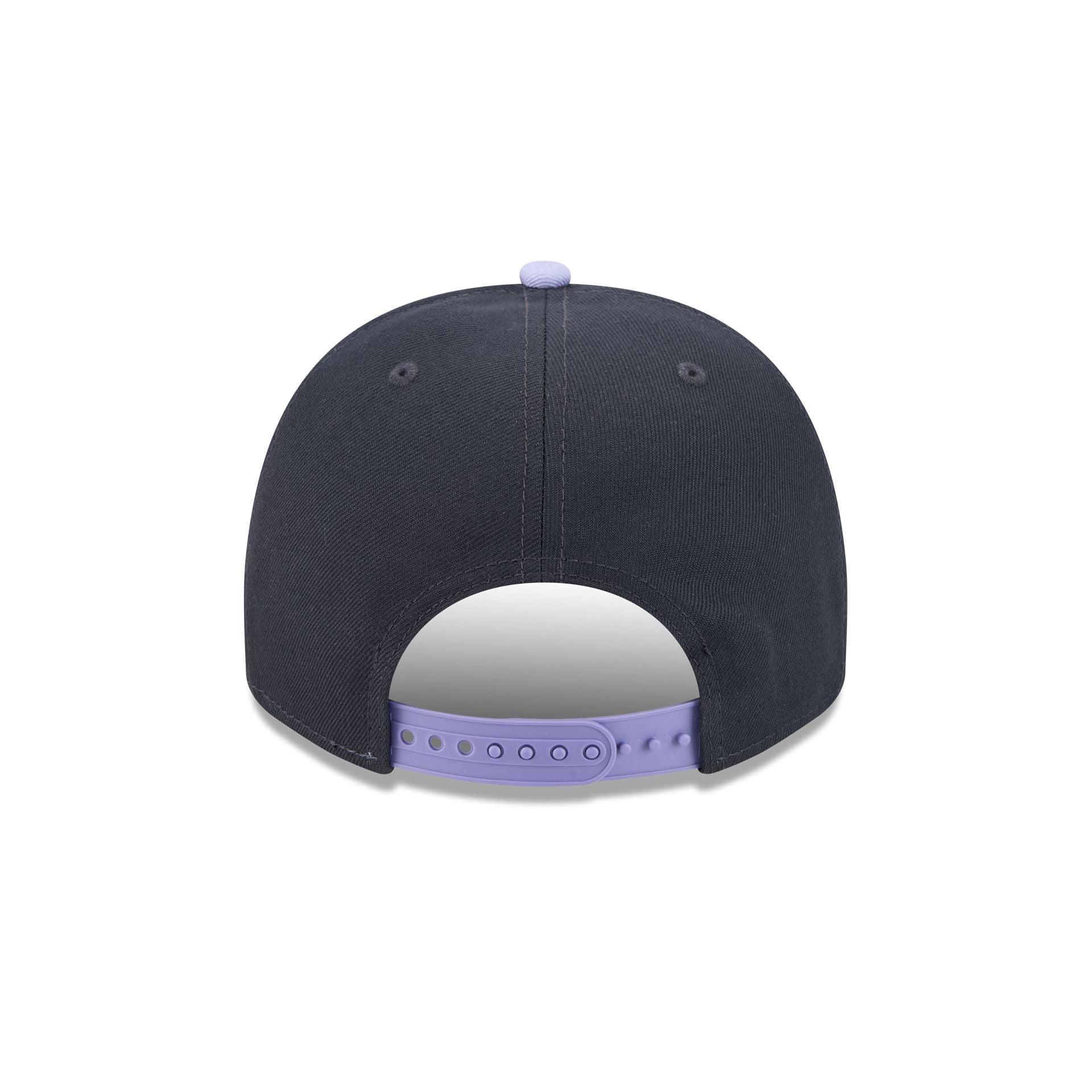Milwaukee Brewers Navy Lavender 9FIFTY A-Frame Snapback Hat Male Product Image