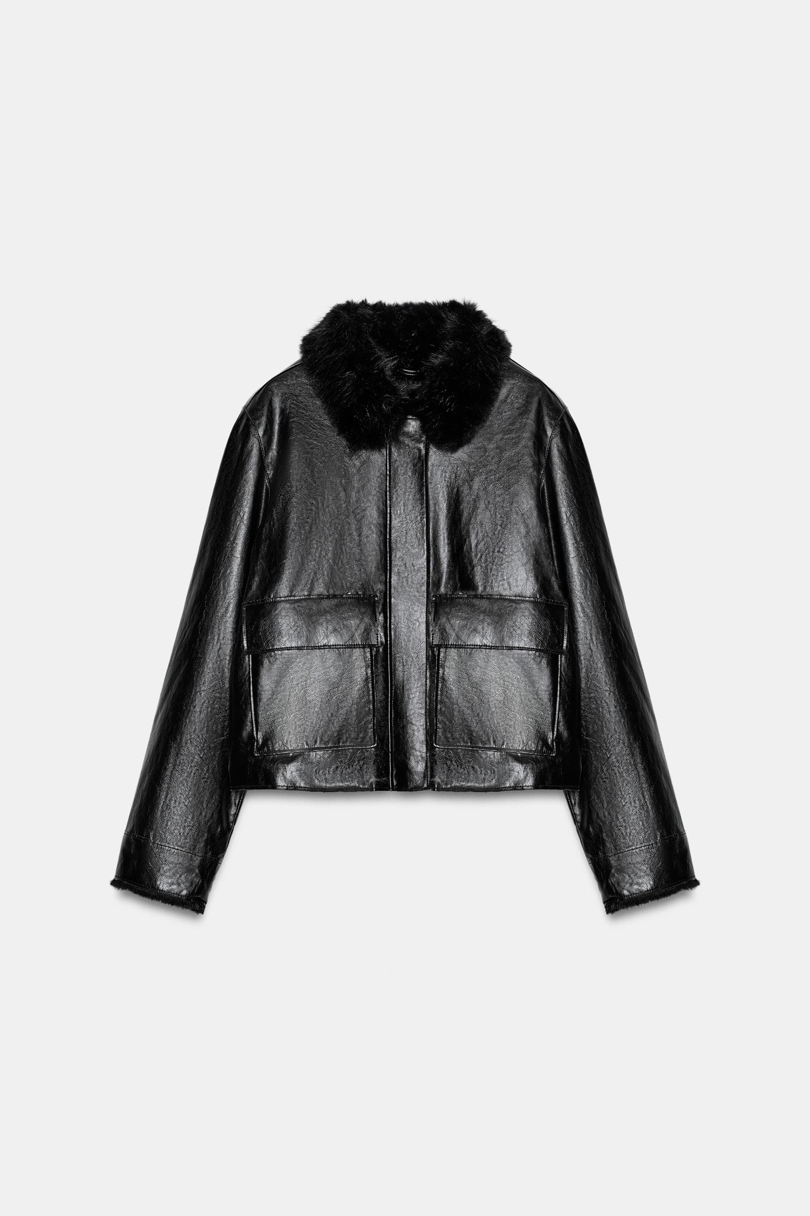 ZW COLLECTION FAUX LEATHER JACKET Product Image