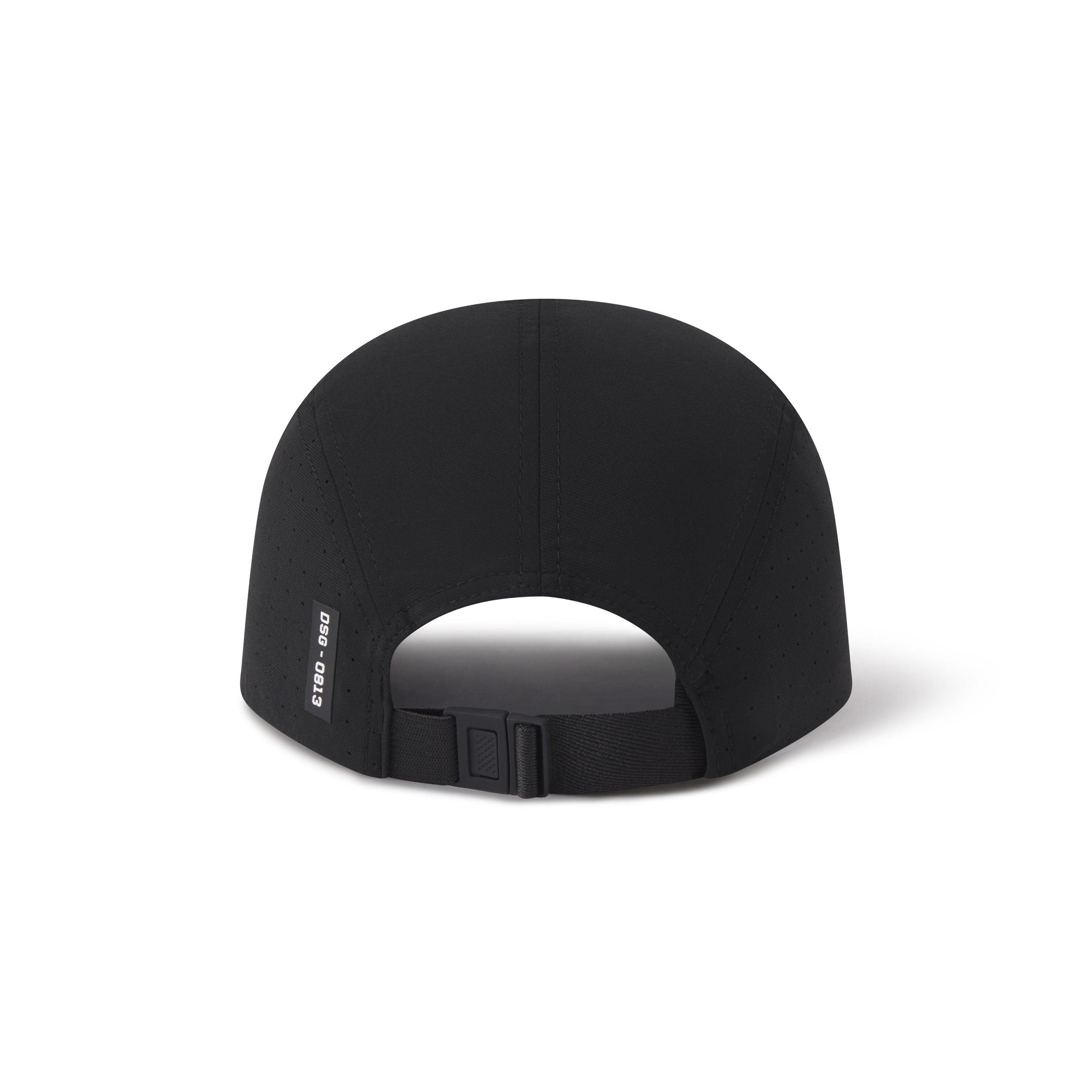 0813. Tetra-Lite® Vented Hat - Black/White "Wings" Product Image