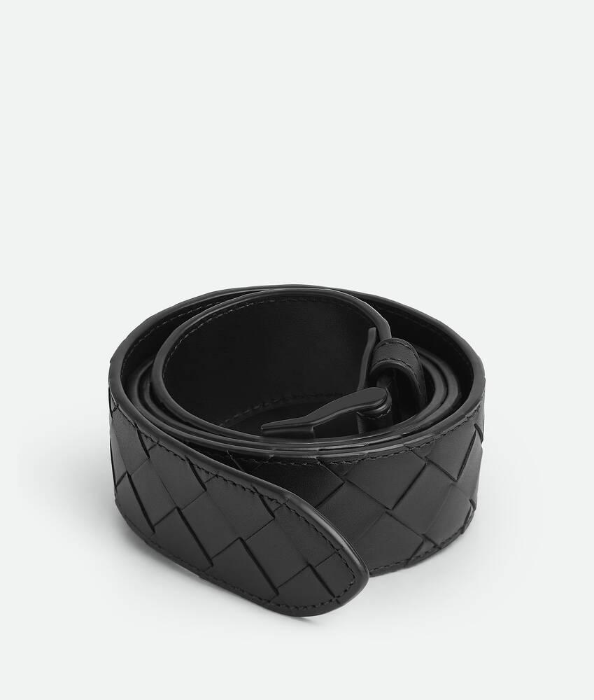 Men's Watch Buckle Belt in Black Product Image
