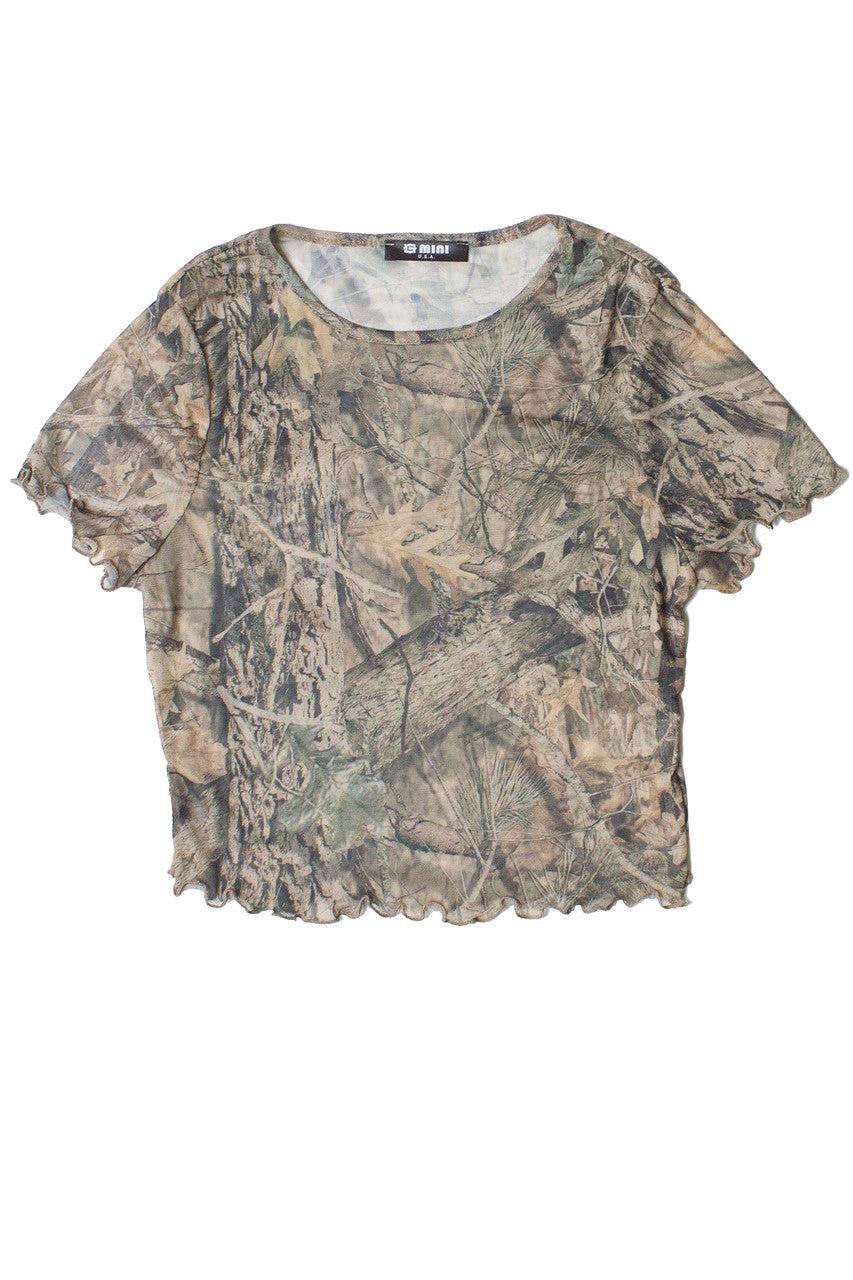 Printed Woodland Camo Mesh Tee Product Image