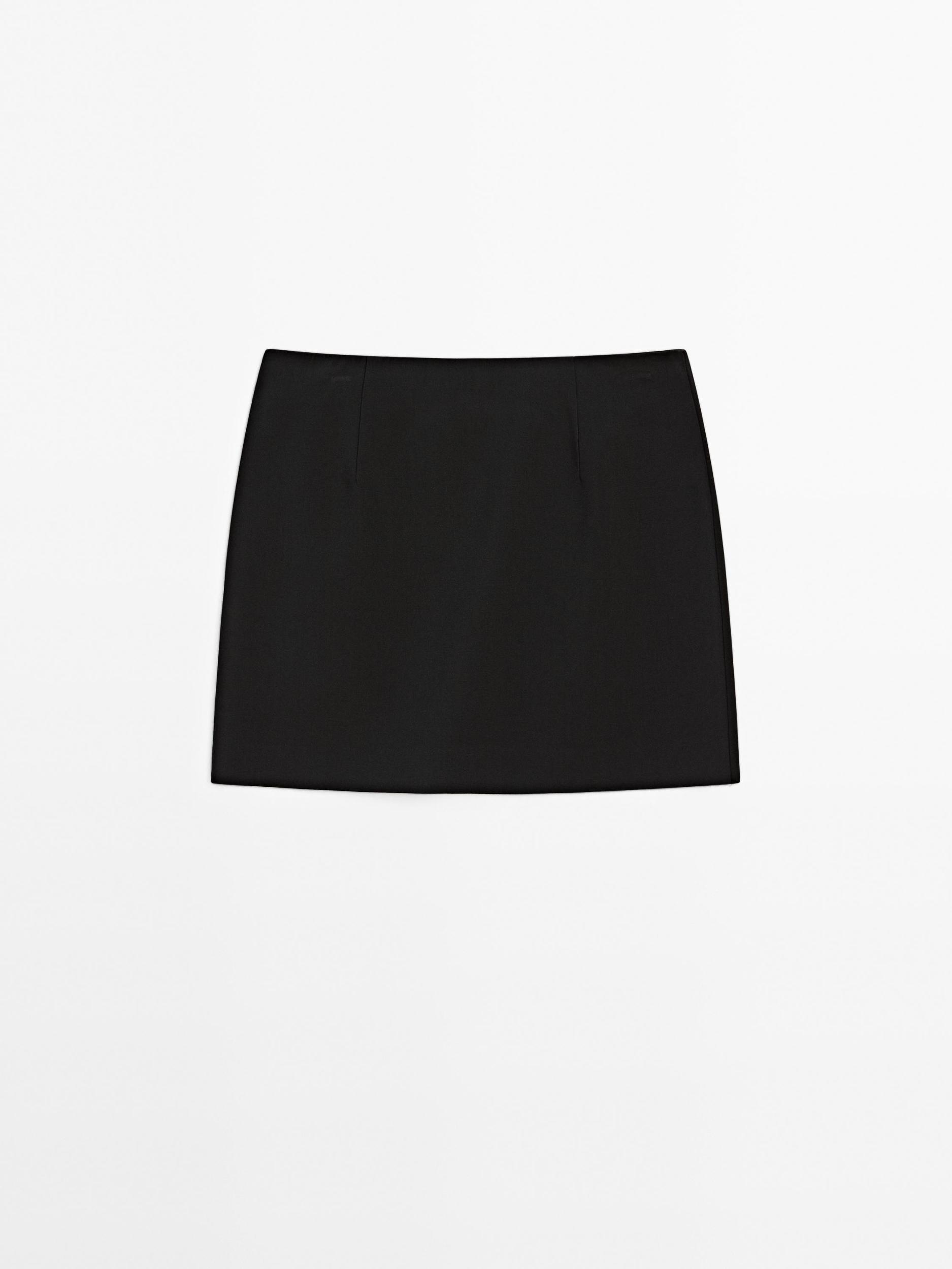 Button-up mini skirt Product Image